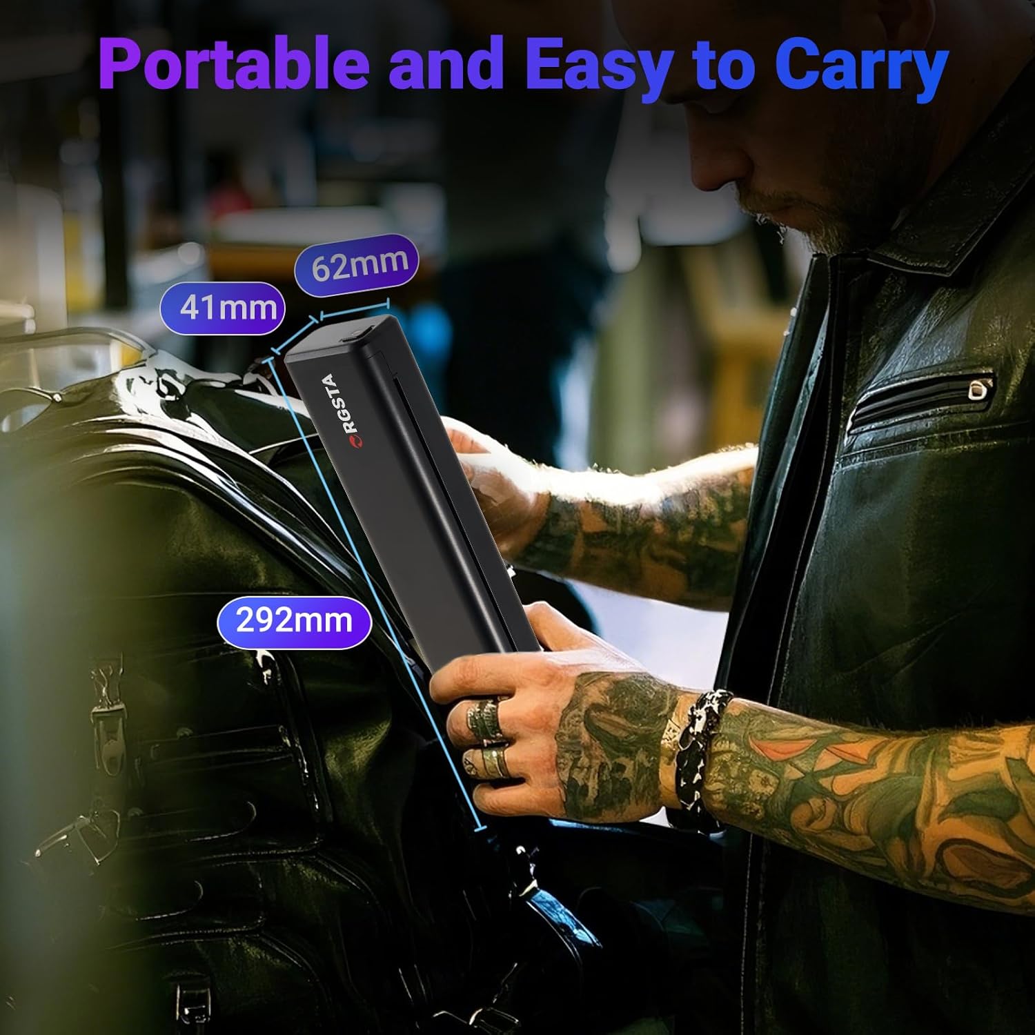 Thumbnail 6 de ORGSTA S008 : imprimante à tatouage thermique Bluetooth portable pour pochoirs et papier transfert