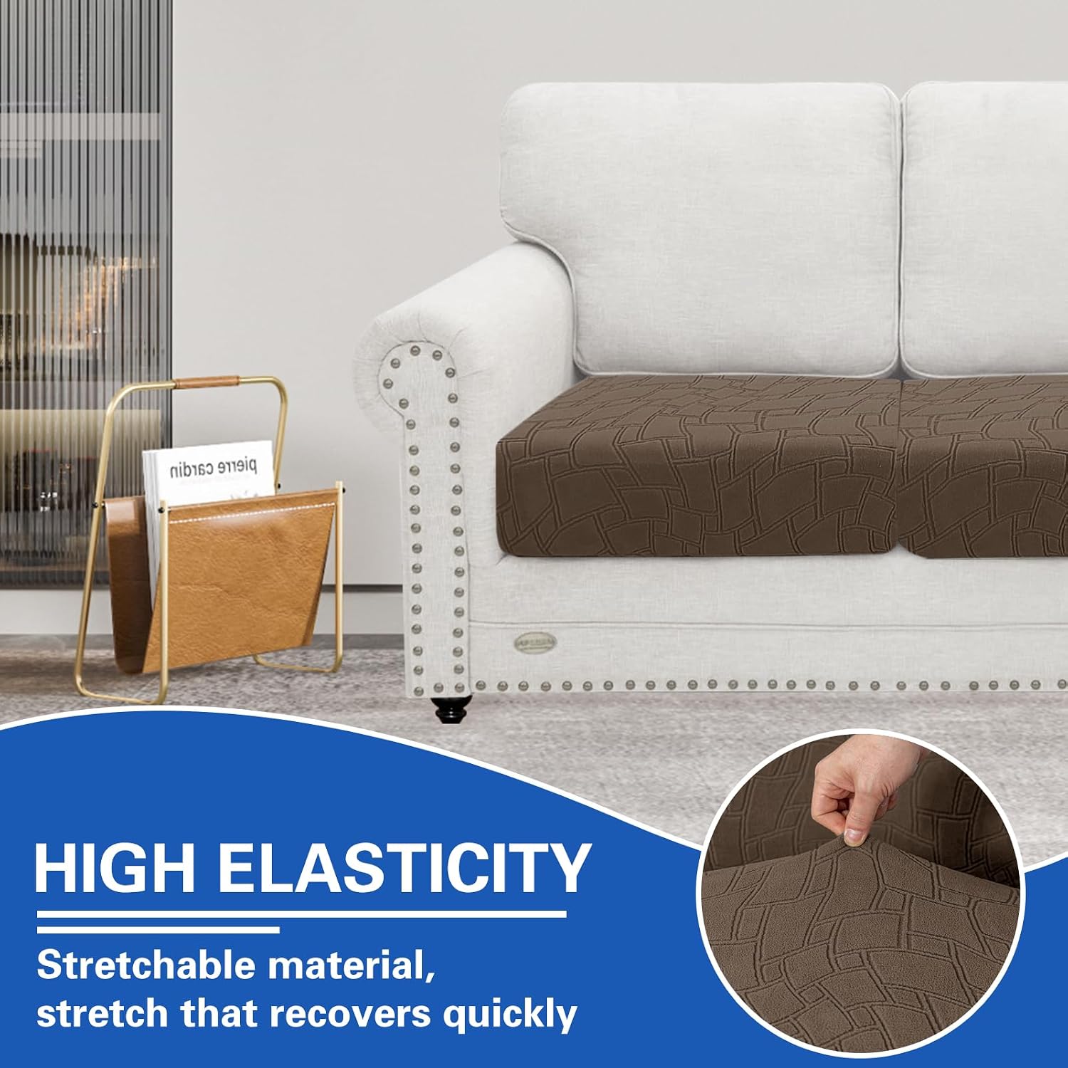 Thumbnail 4 de Ystyle Housse Assise Canapé Universelle 1 Place