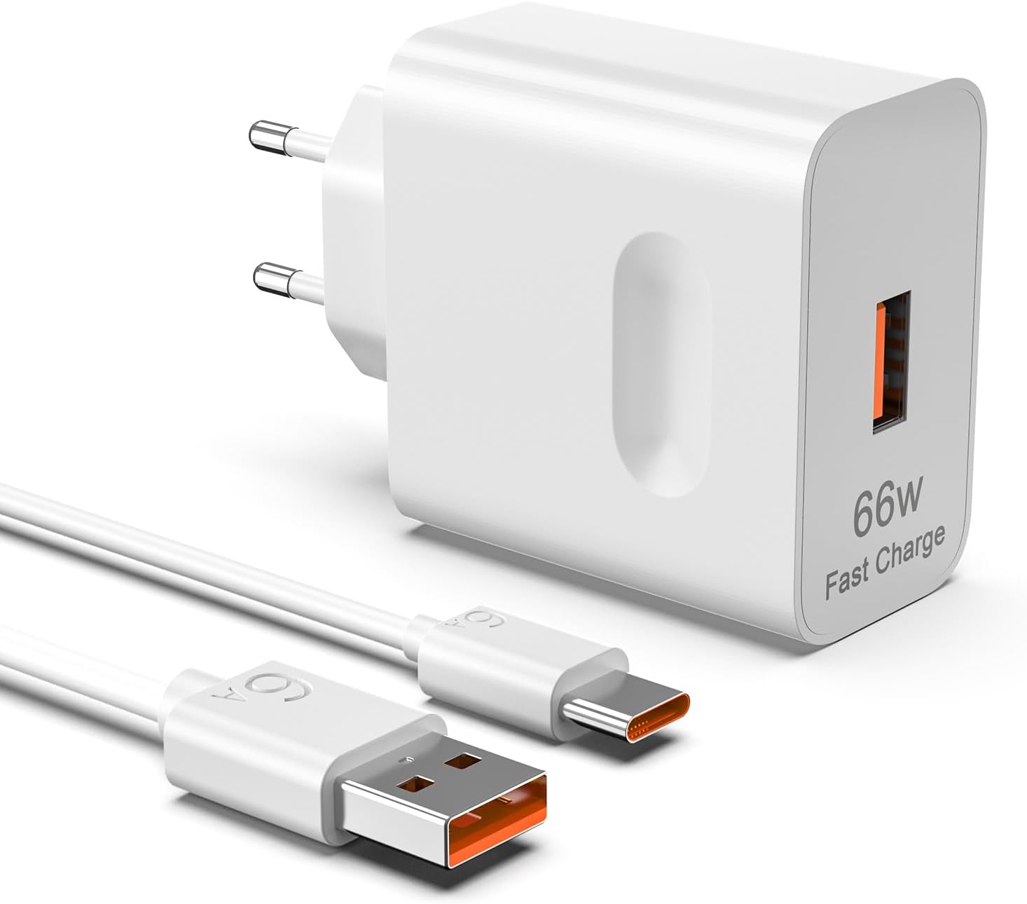 Detalle de Cargador USB C 66W rápido para Huawei y Honor
