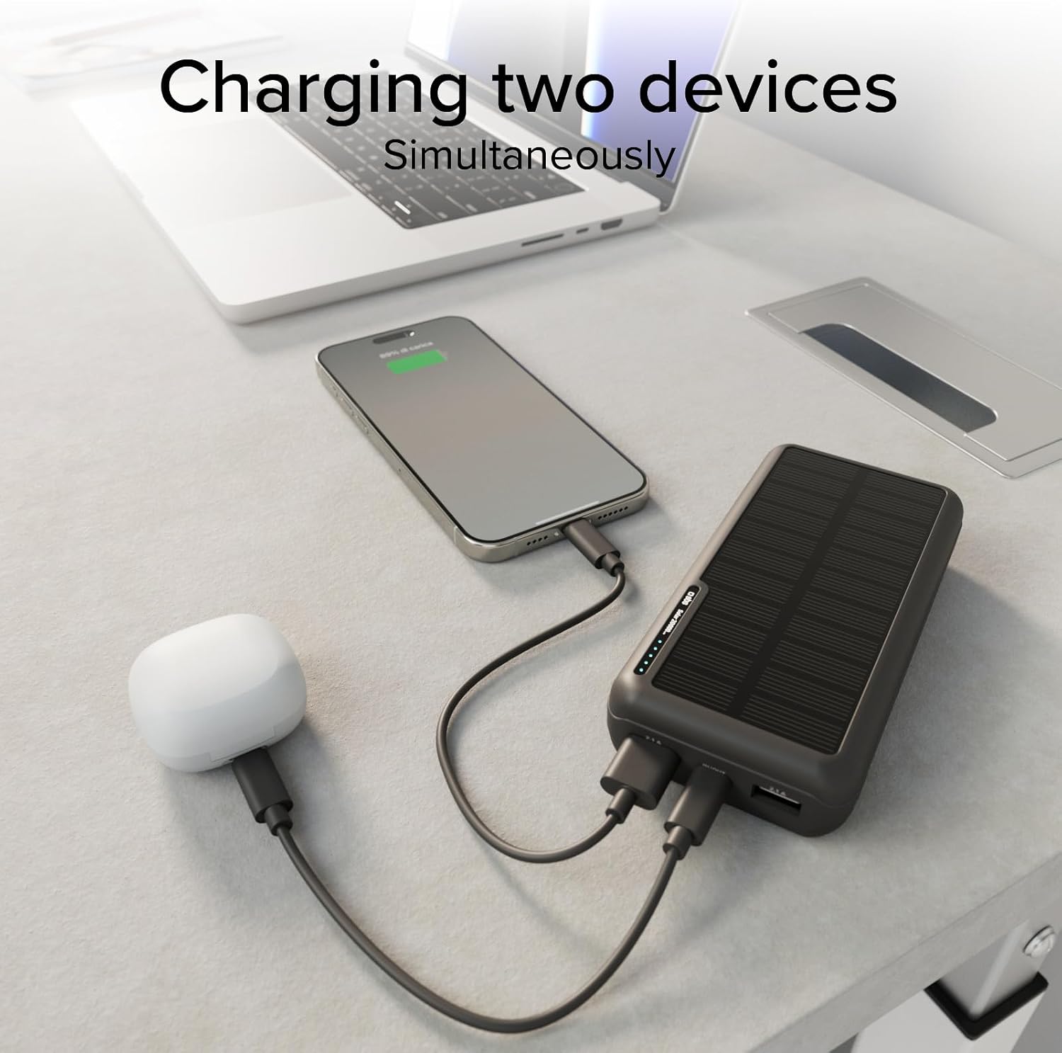 Thumbnail 4 de SBS Solar PowerBank 10000mAh Noir