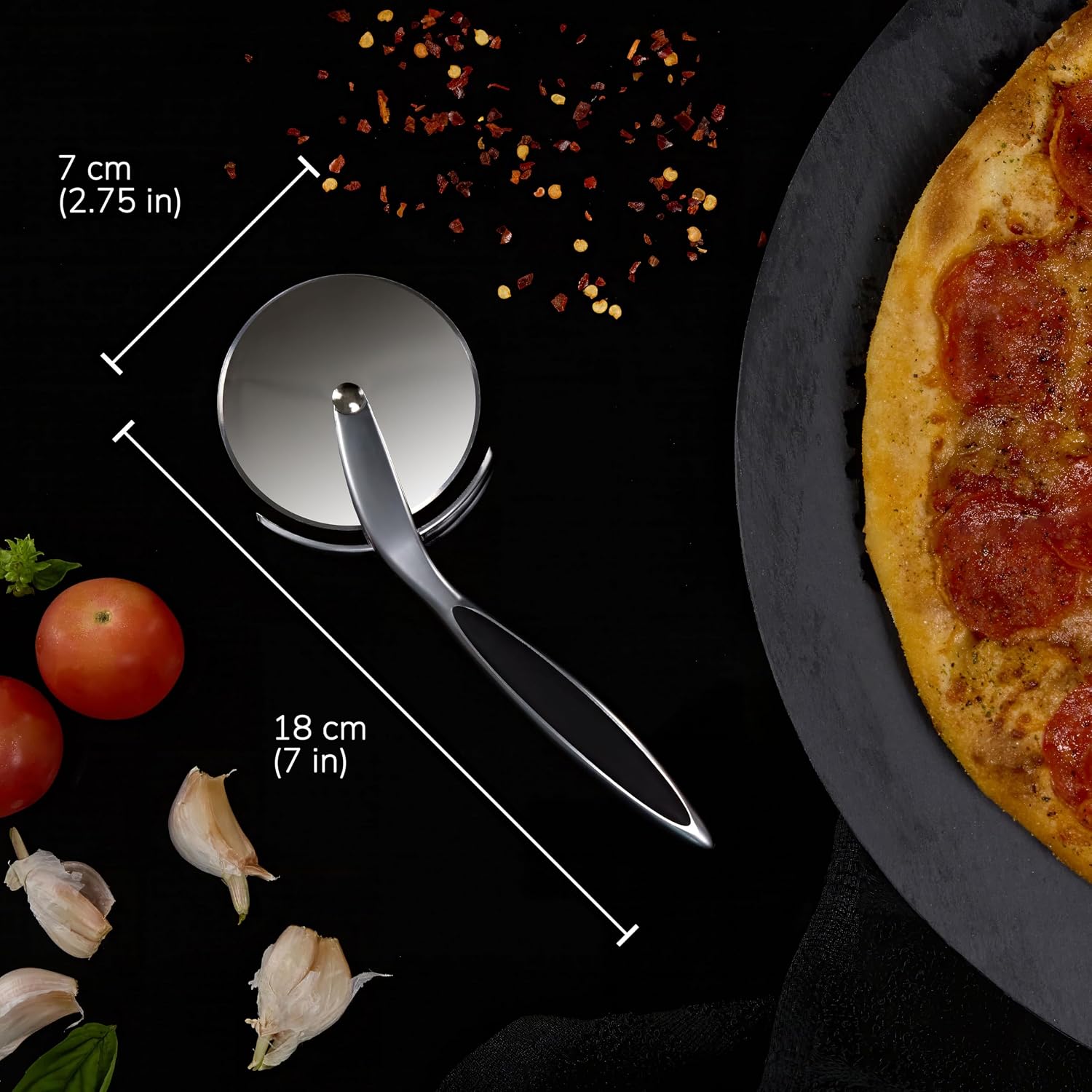 Detalle 1 de CREADY Proslice 8429977900502 pizzasnijder met roestvrijstalen snijwiel