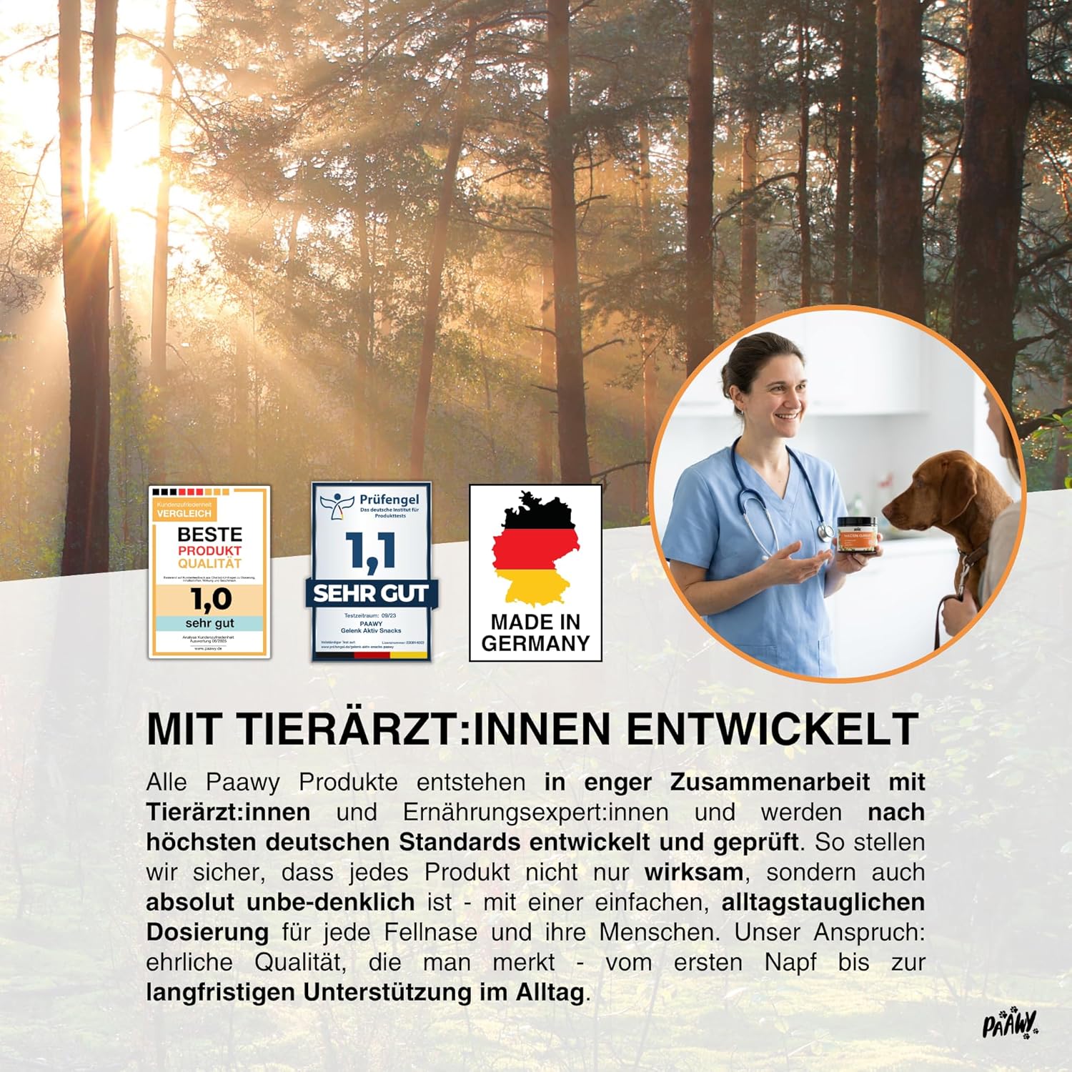 Thumbnail 6 de paawy Paawy Probiotika Hund – 10-in-1 Wirkstoff-Komplex mit Ulmenrinde & Moor als Futtertopping