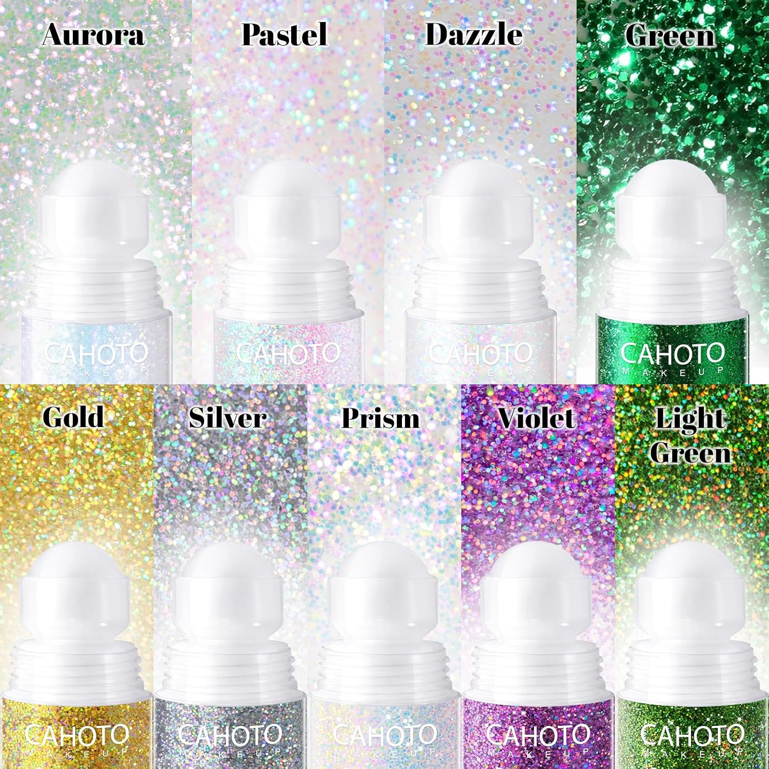 Detalle 2 de CAHOTO ADA48-5 Gold Roll-On Glitter for Face, Body and Hair
