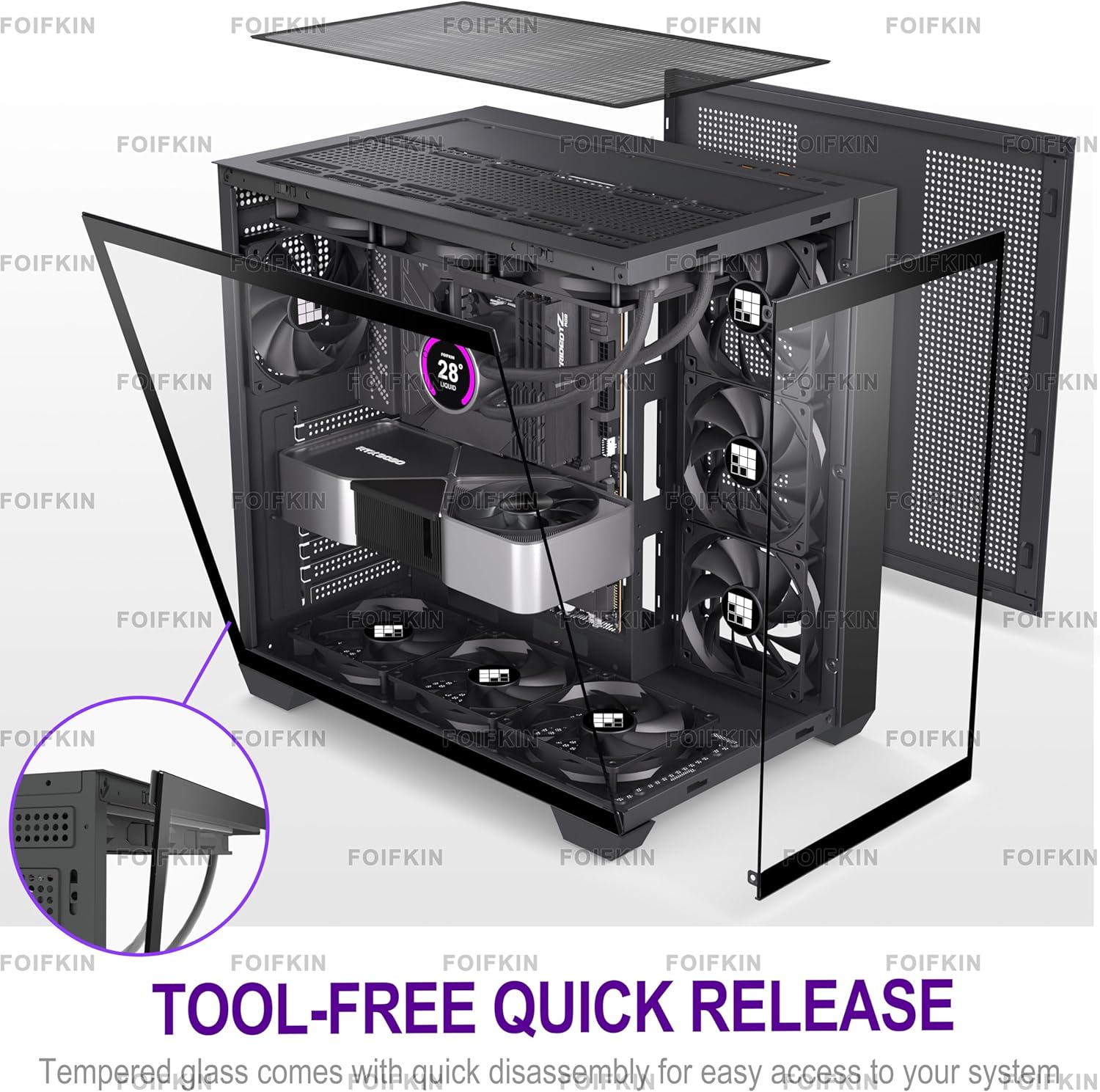 Thumbnail 1 de FOIFKIN F300 case PC gaming 270°