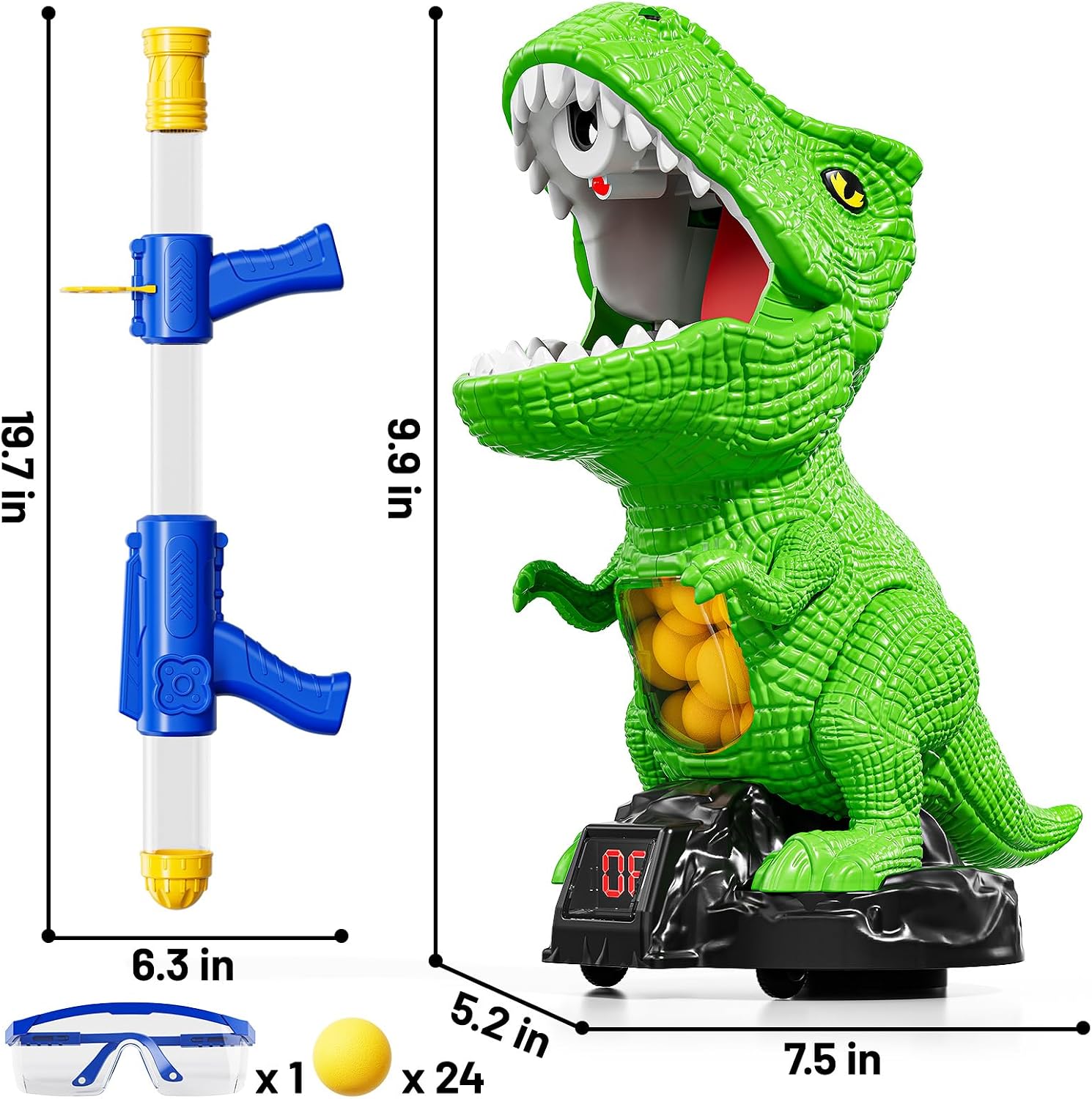 Thumbnail 1 de NIPLOOOW Moveable Dinosaur Shooting Toy