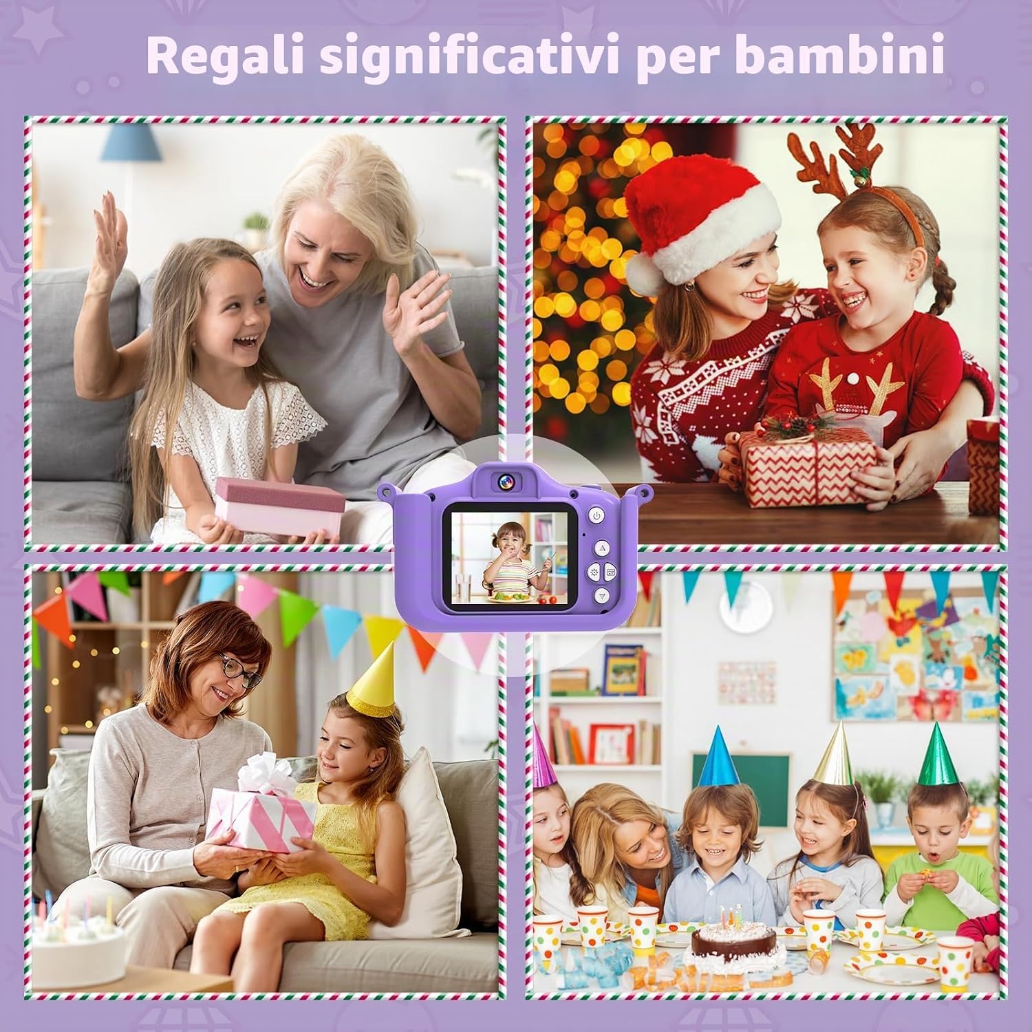 Thumbnail 6 de MYSTILUCK Fotocamera per Bambini Unicorno con 32 GB: gioco, selfie e contenuti sicuri per piccoli fotografi
