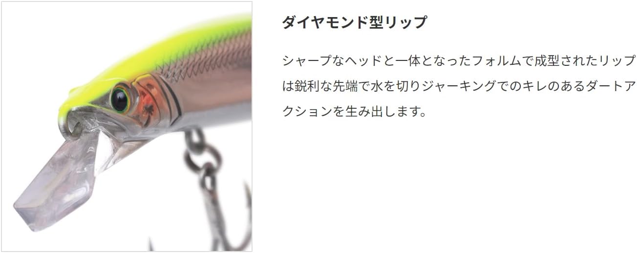 Detalle de パームス アークローバー AR-125S ジャーキングミノー 125mm ダート&ヒラ打ちアクション