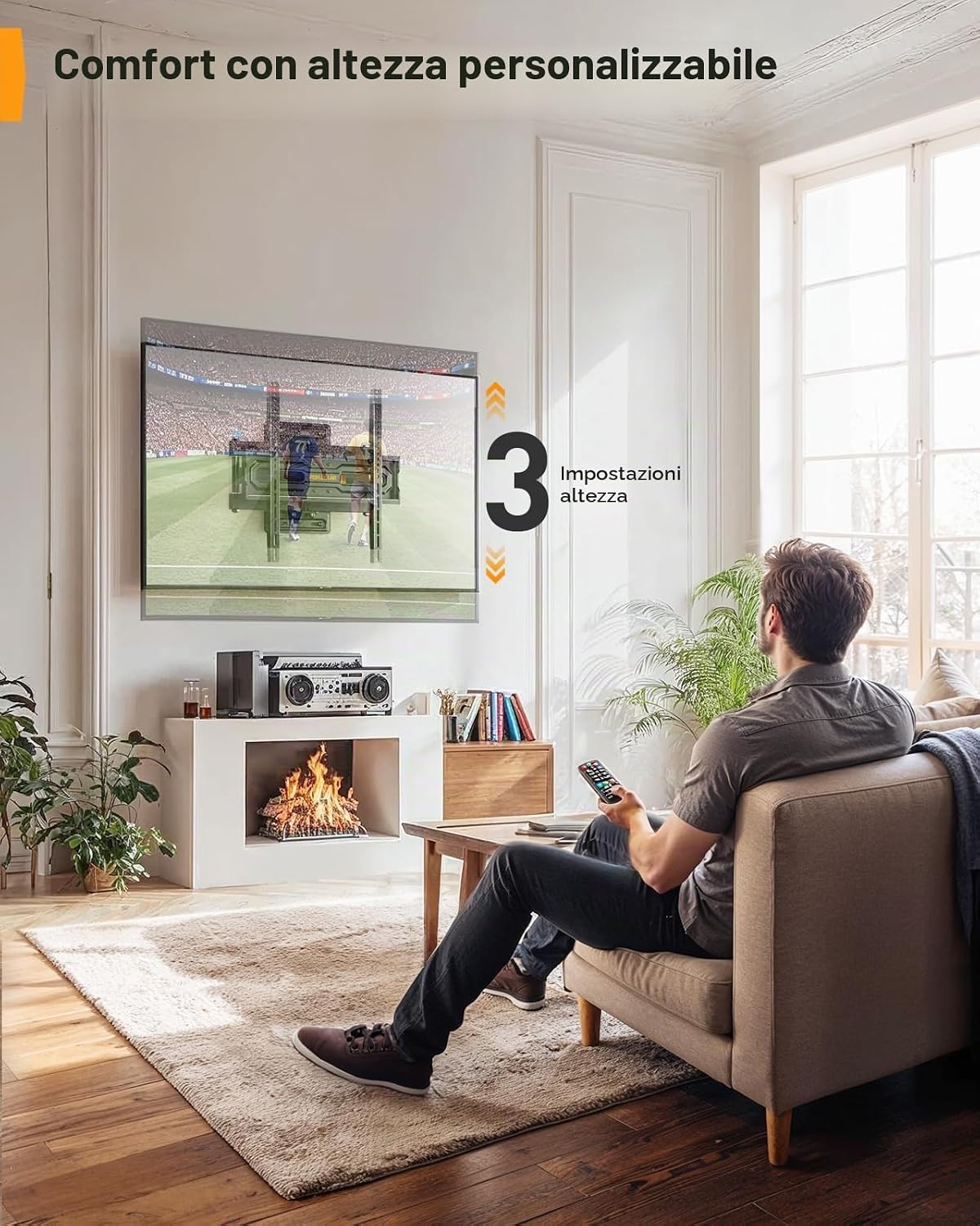 Thumbnail 4 de Perlegear Supporto TV da 23–70" fino a 50 kg