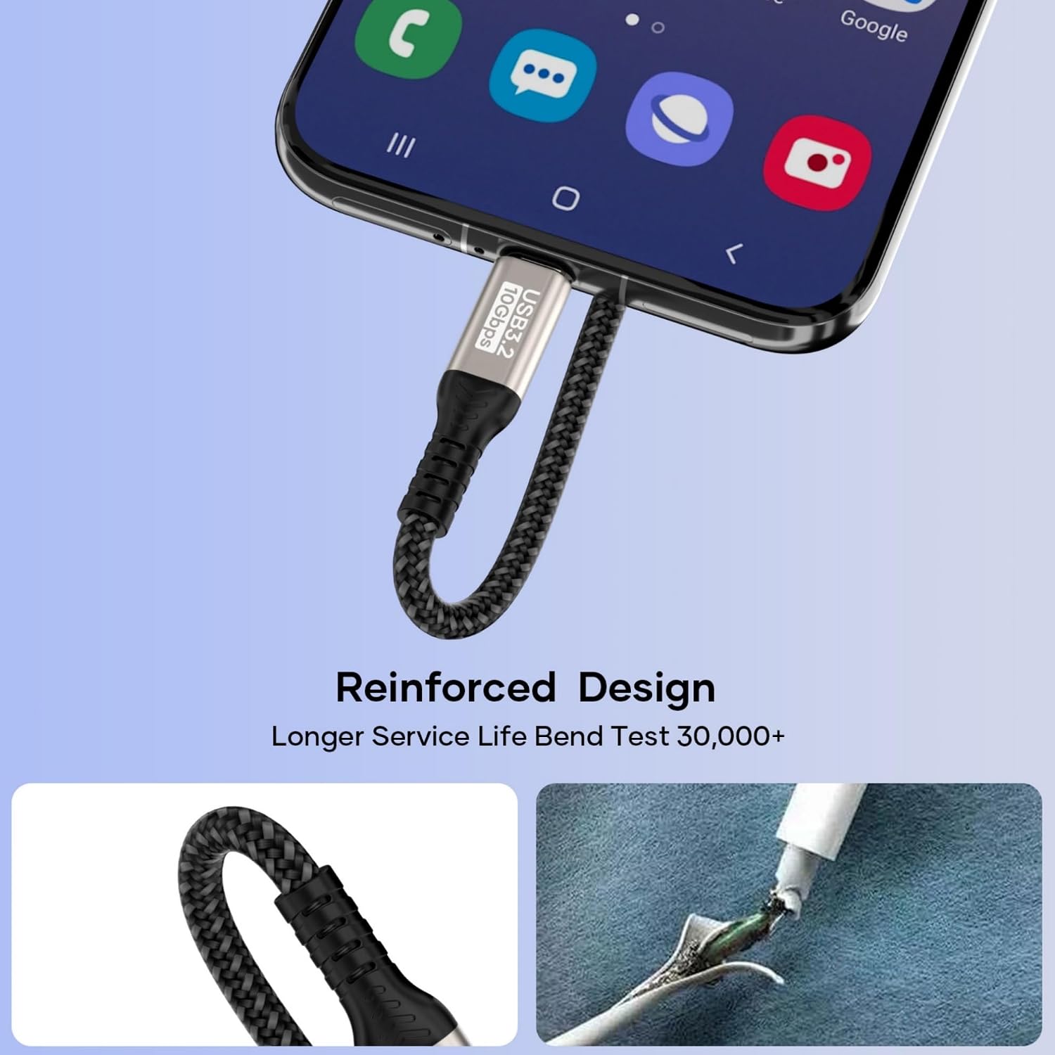 Thumbnail 5 de USB A to USB C Cable 2m: 10Gbps Data Transfer & 3A Fast Charge