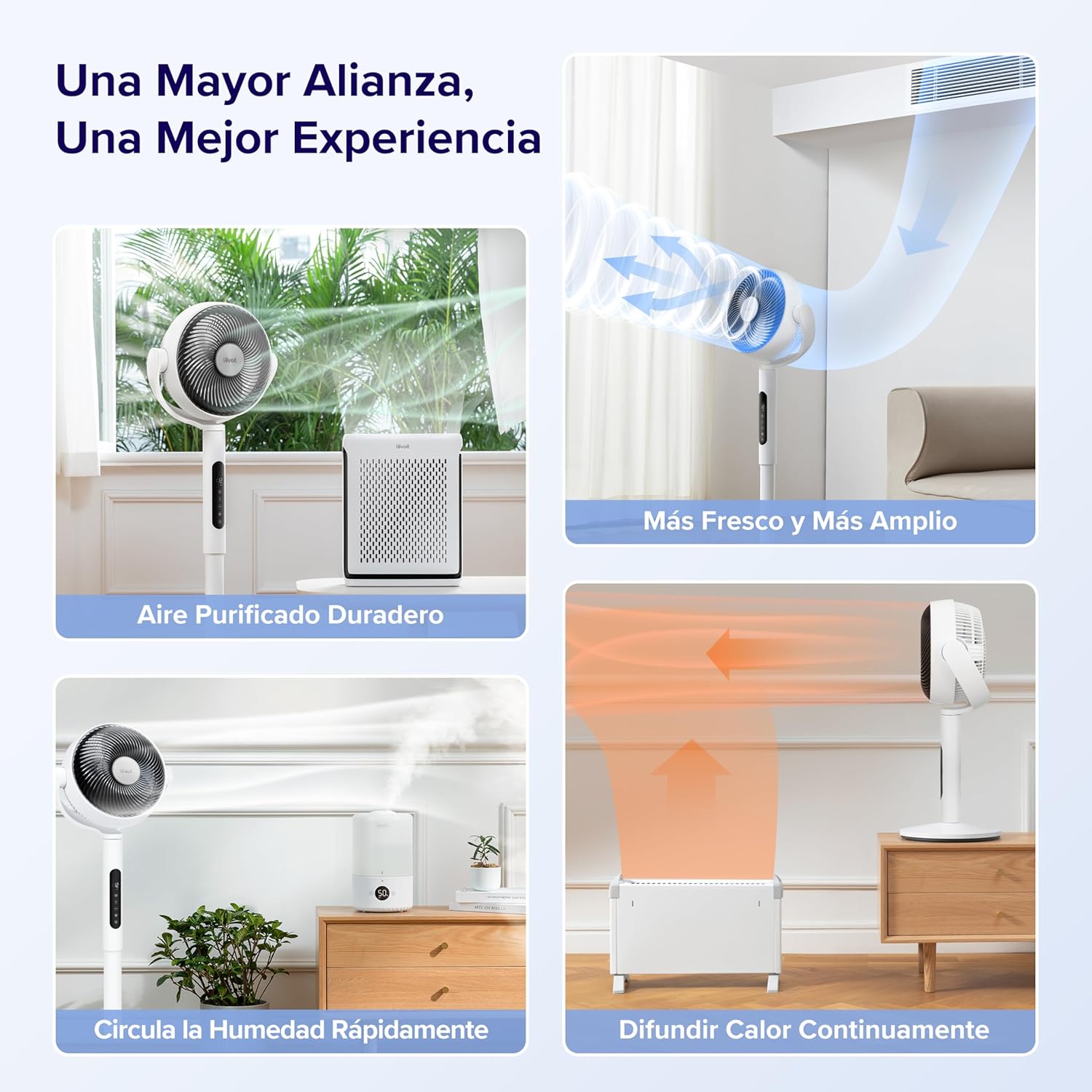 Thumbnail 6 de LEVOIT Ventilador de Pie Silencioso 20dB 🌀 12 Velocidades, Temporizador
