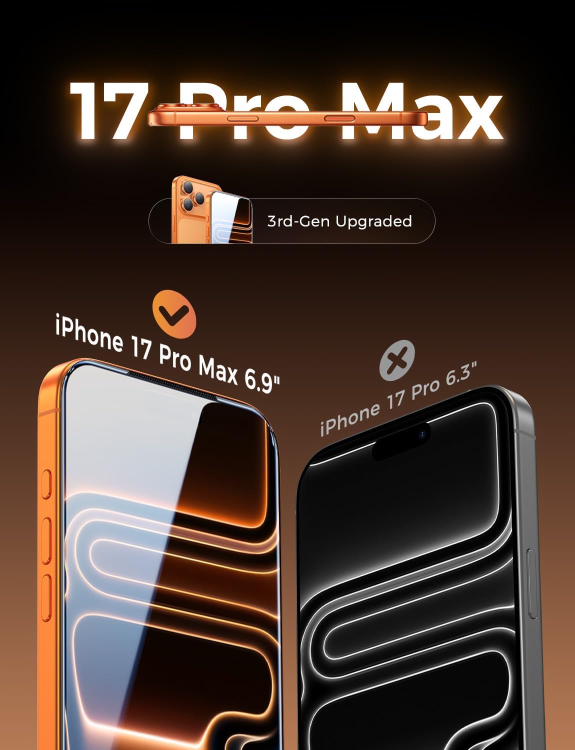 Thumbnail 1 de MAGIC JOHN 3rd Gen Screen Protector 6.9