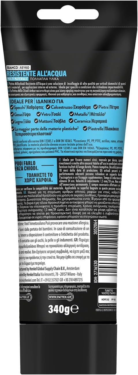 Thumbnail 1 de Pattex Millechiodi adesivo extra forte per esterni 340 g