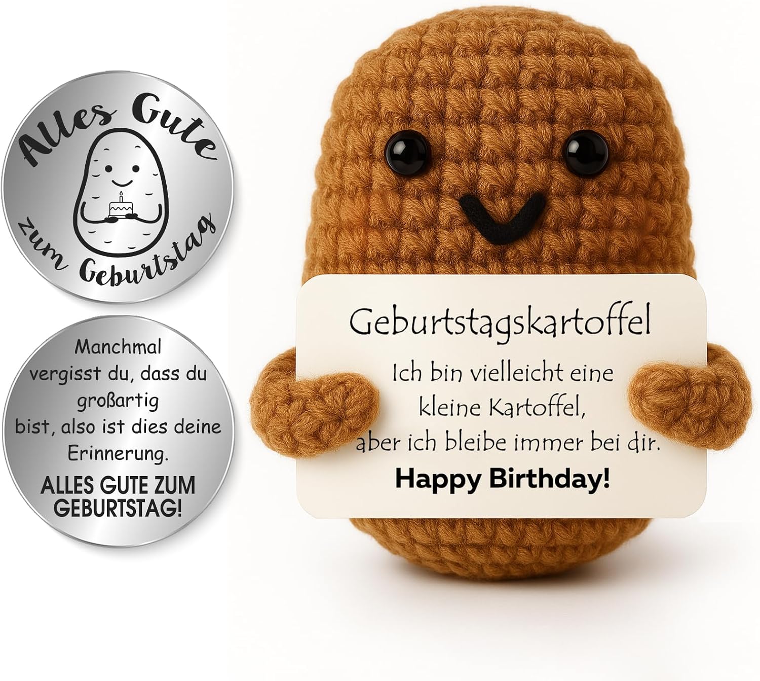 Detalle de Tixlux Pocket Hug Positive Kartoffel 5×7 cm