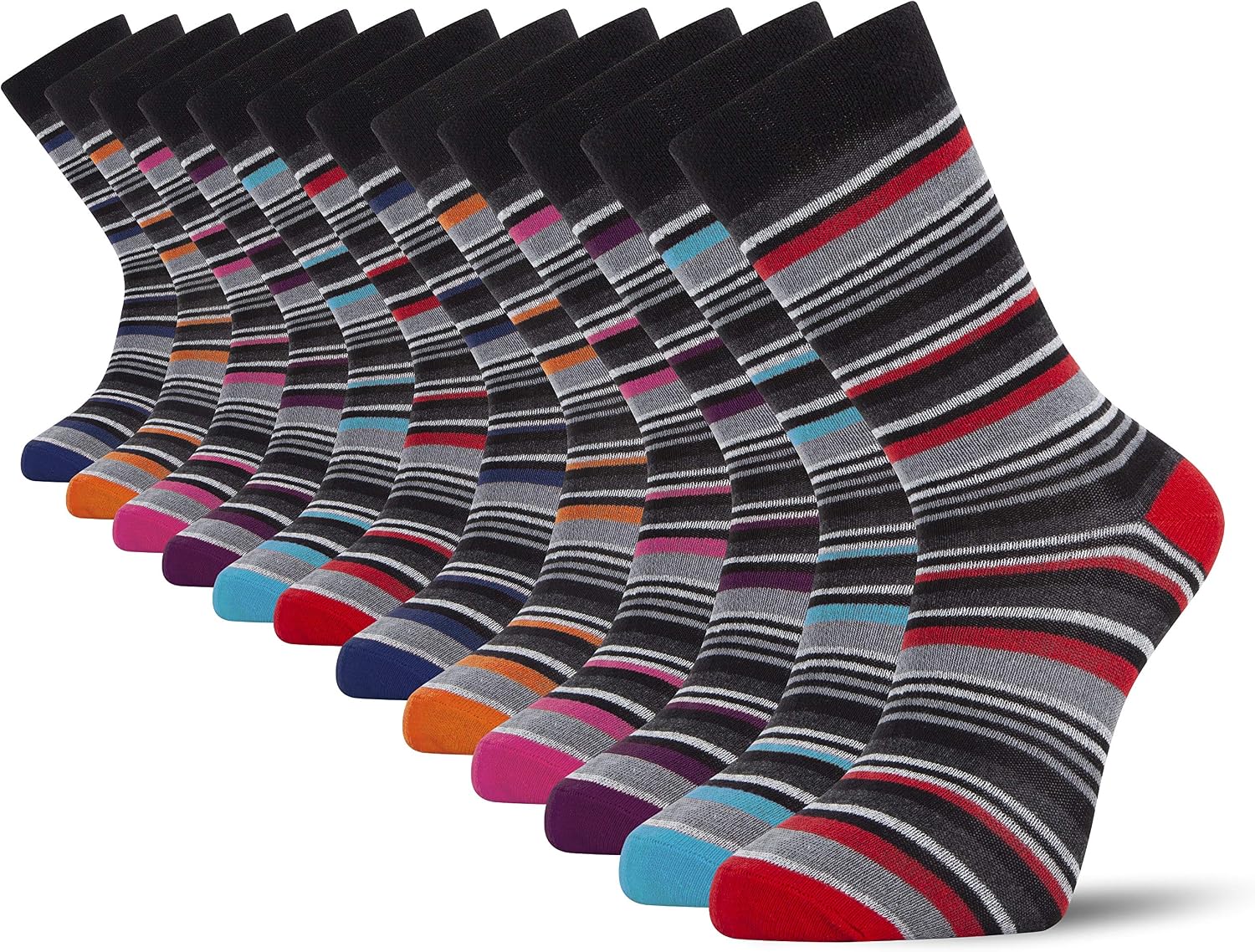 Thumbnail 6 de Cob Stallion Black Socks 12 Pairs