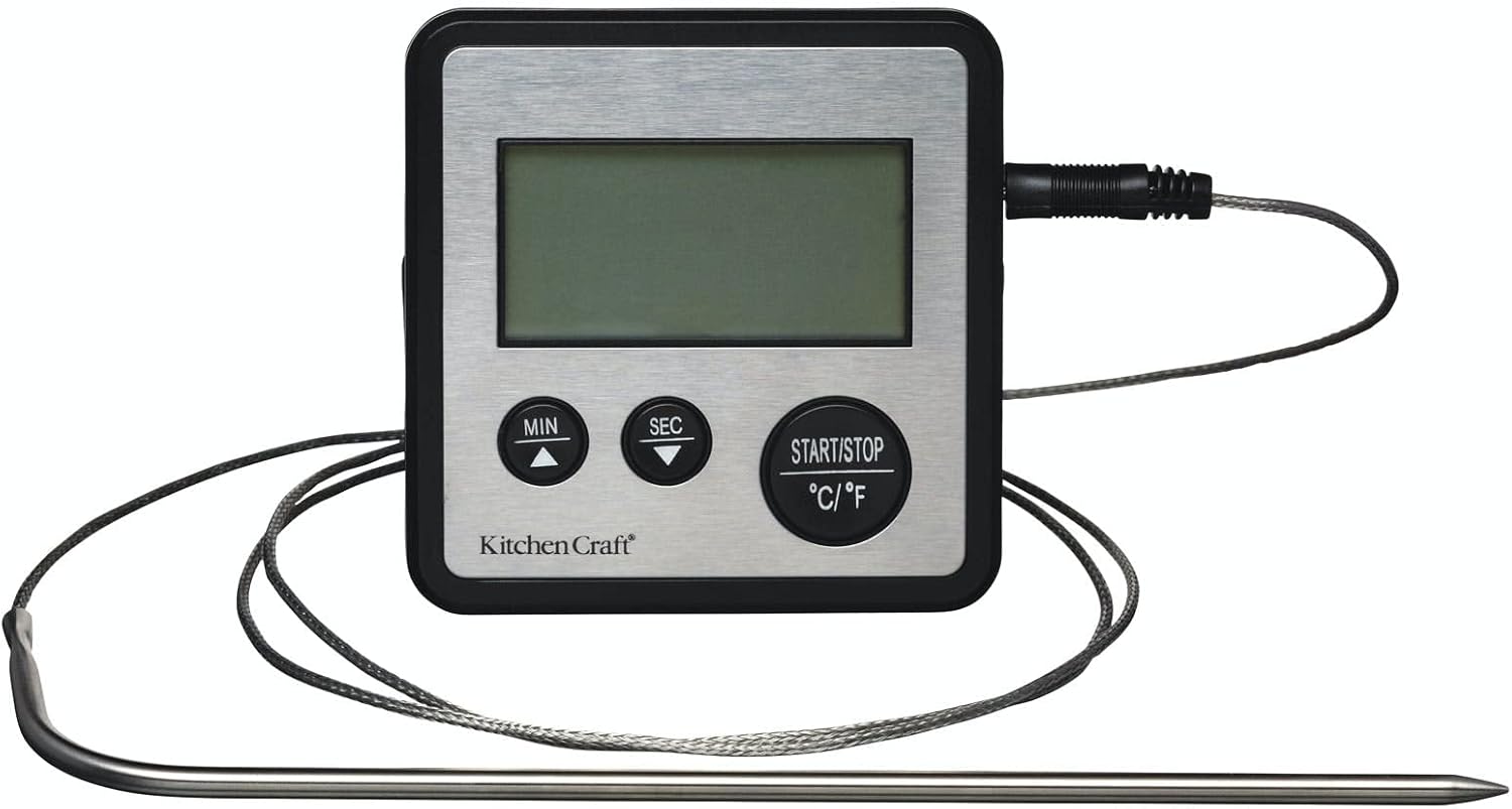 Detalle de KitchenCraft Digital Food Thermometer and Kitchen Timer with Probe
