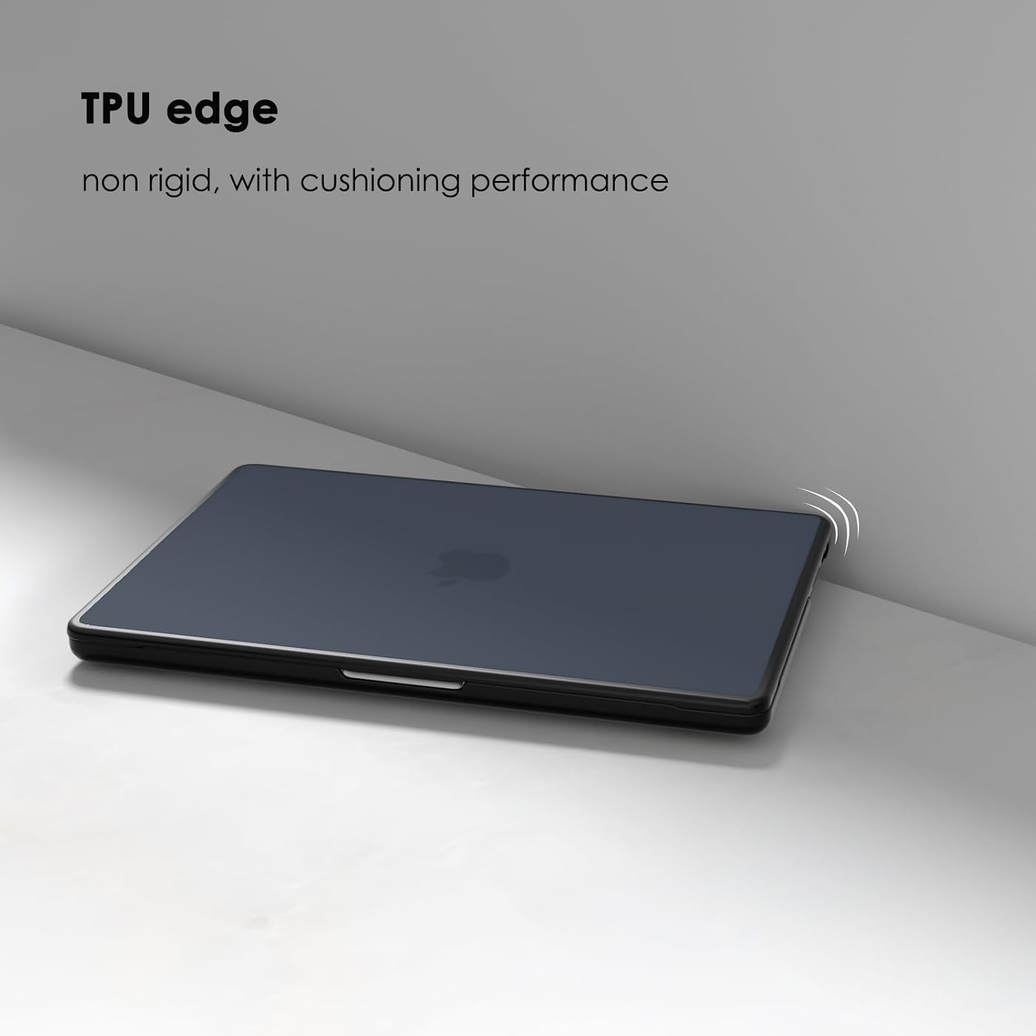 Detalle de eleger bruchsichere Hülle für MacBook Pro 13 Zoll (M1/M2) – mattschwarzes TPU & Hart-PC Case