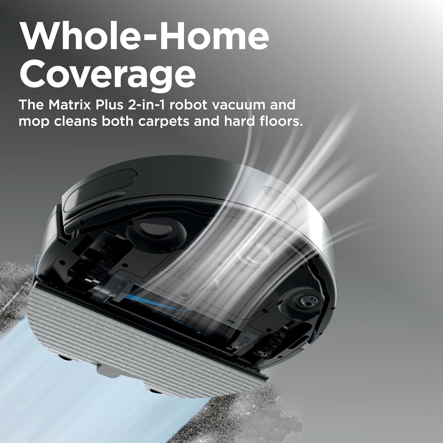 Detalle 2 de Shark Matrix Plus 2in1 Robot Vacuum & Mop with Sonic Mopping, Matrix Clean, and Self-Empty Base (AV2613WA)