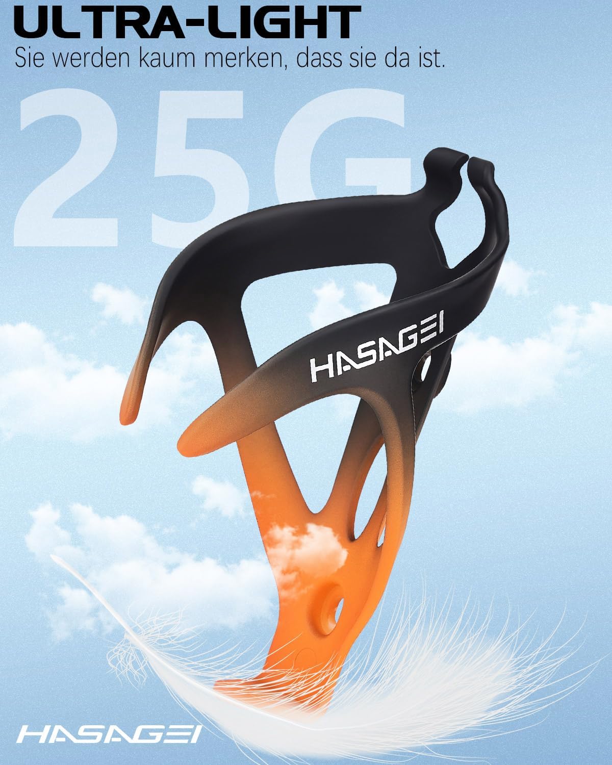 Thumbnail 1 de HASAGEI Universeller Fahrradflaschenhalter – rutschfest, ultraleicht und kompatibel mit Standardflaschen