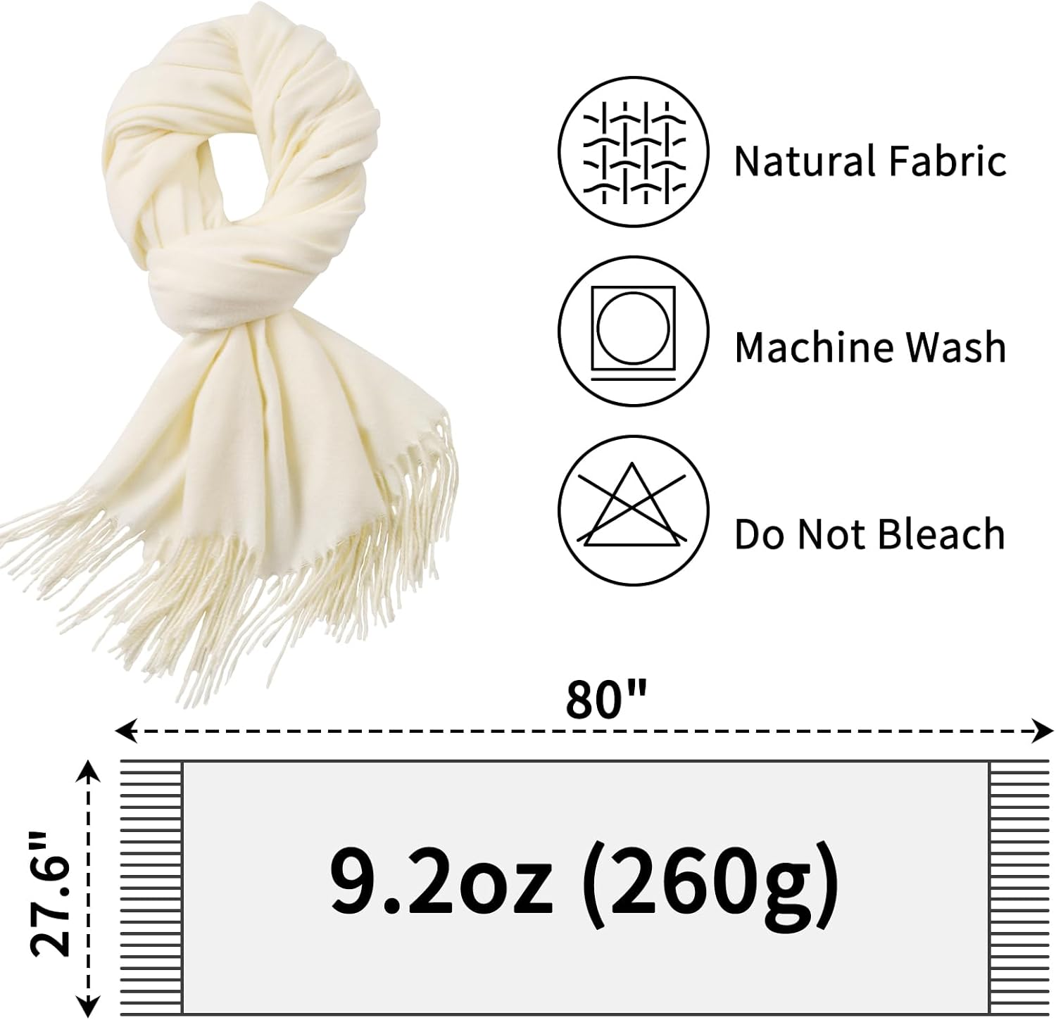 Thumbnail 1 de Premillow Scarfs Long Cashmere Feel Scarf 🧣