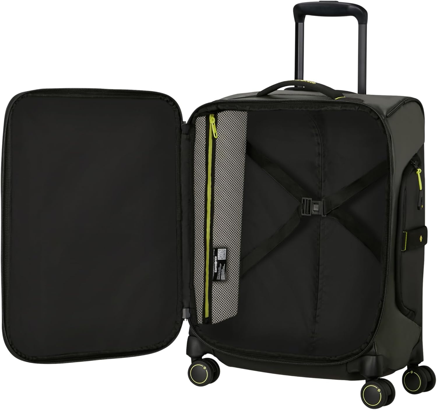 Detalle de Samsonite Paradiver Light: Valigia da cabina 48 L, verde Jungle Green, 55 x 40 x 23 cm