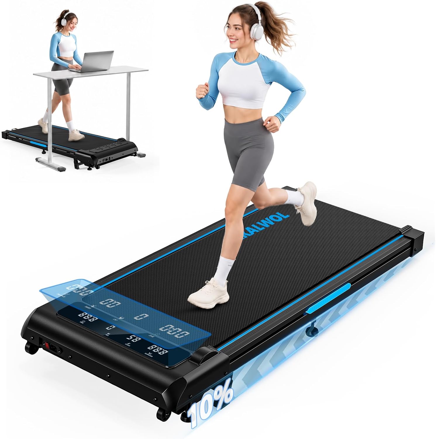 Detalle de KALWOL Walking Pad 6.2 MPH
