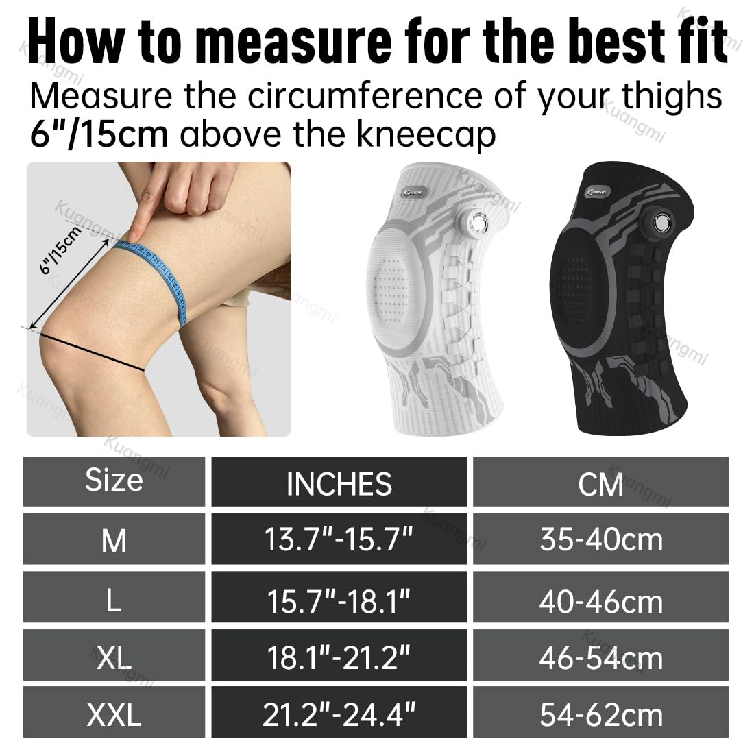 Thumbnail 4 de Kuangmi Knee Brace Adjustable Support
