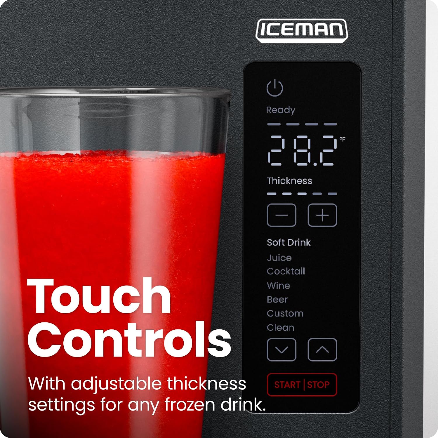 Detalle de Iceman by Chefman Slush-Ease 68oz Slushie Machine (RJ62-BLACK-AM)