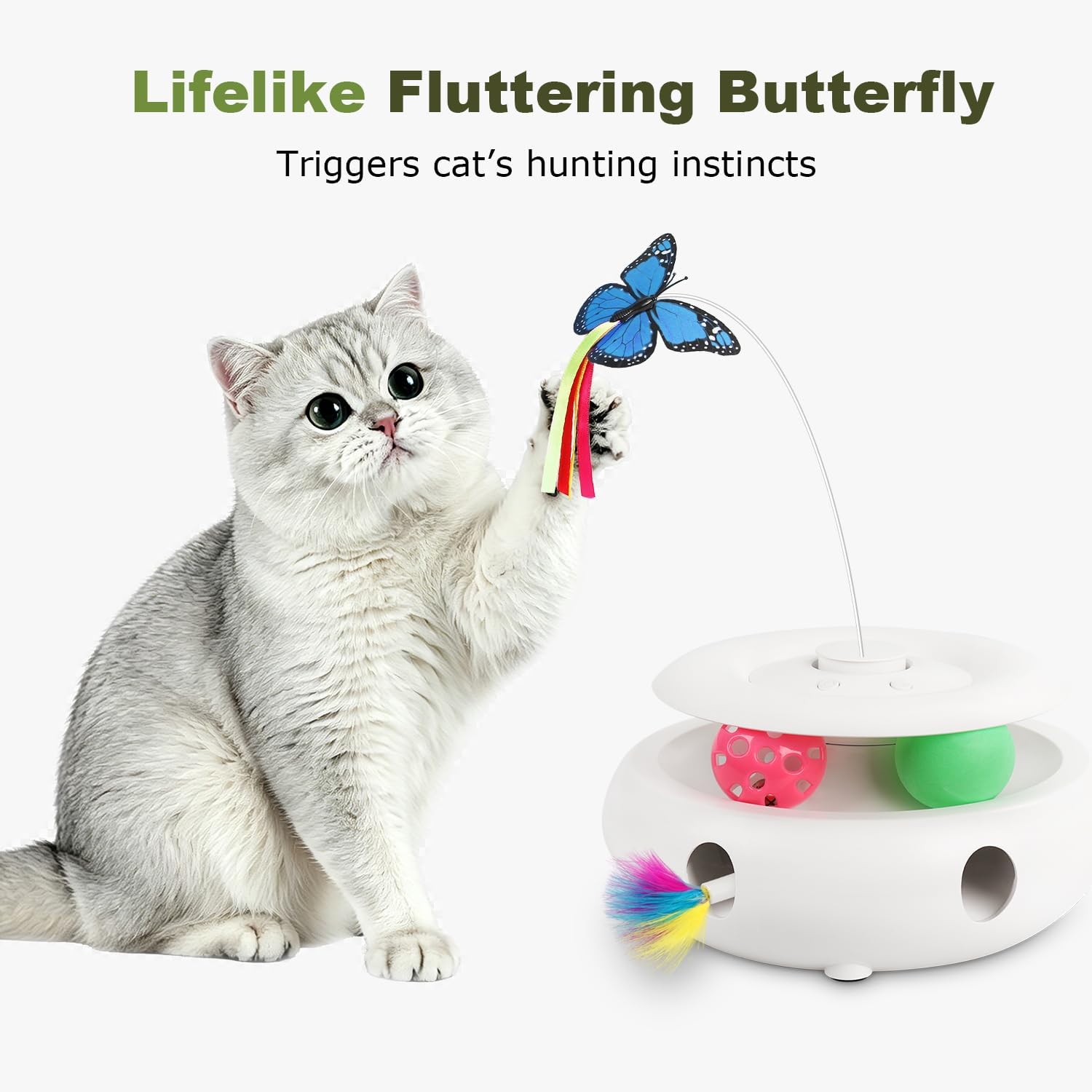Detalle 2 de 3-in-1 Interactive Cat Toy