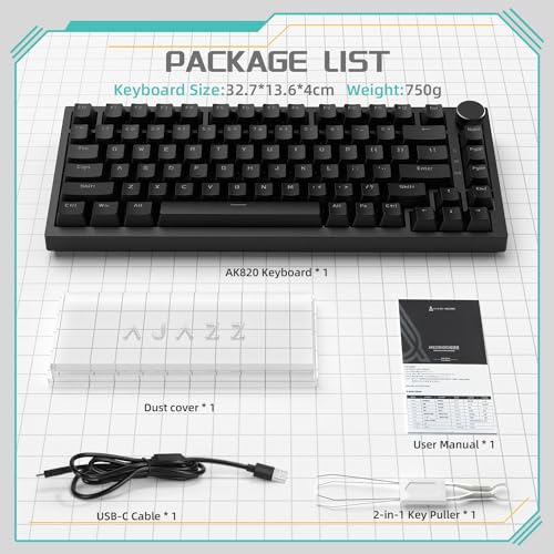 Thumbnail 8 de YINDIAO AK820 82 teclas teclado mecánico