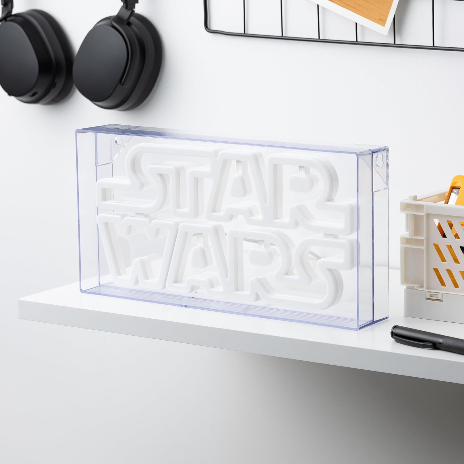 Detalle de Star Wars LED Neon Licht – Offiziell lizenziertes LED-Nachtzeichen, freistehend oder wandmontierbar
