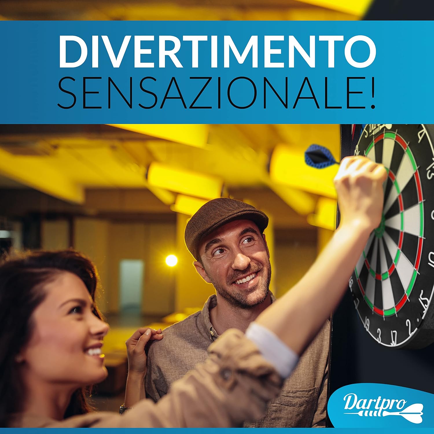 Thumbnail 6 de DartPro Bersaglio freccette in sisal autorigenerante con 6 freccette professionali