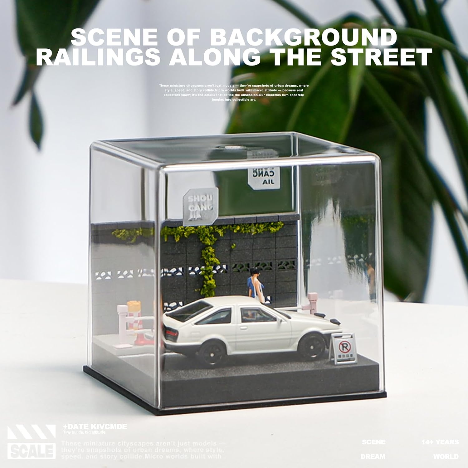 Detalle 2 de kivcmds 1:64 Diecast Car Display Case with Clear Acrylic Diorama