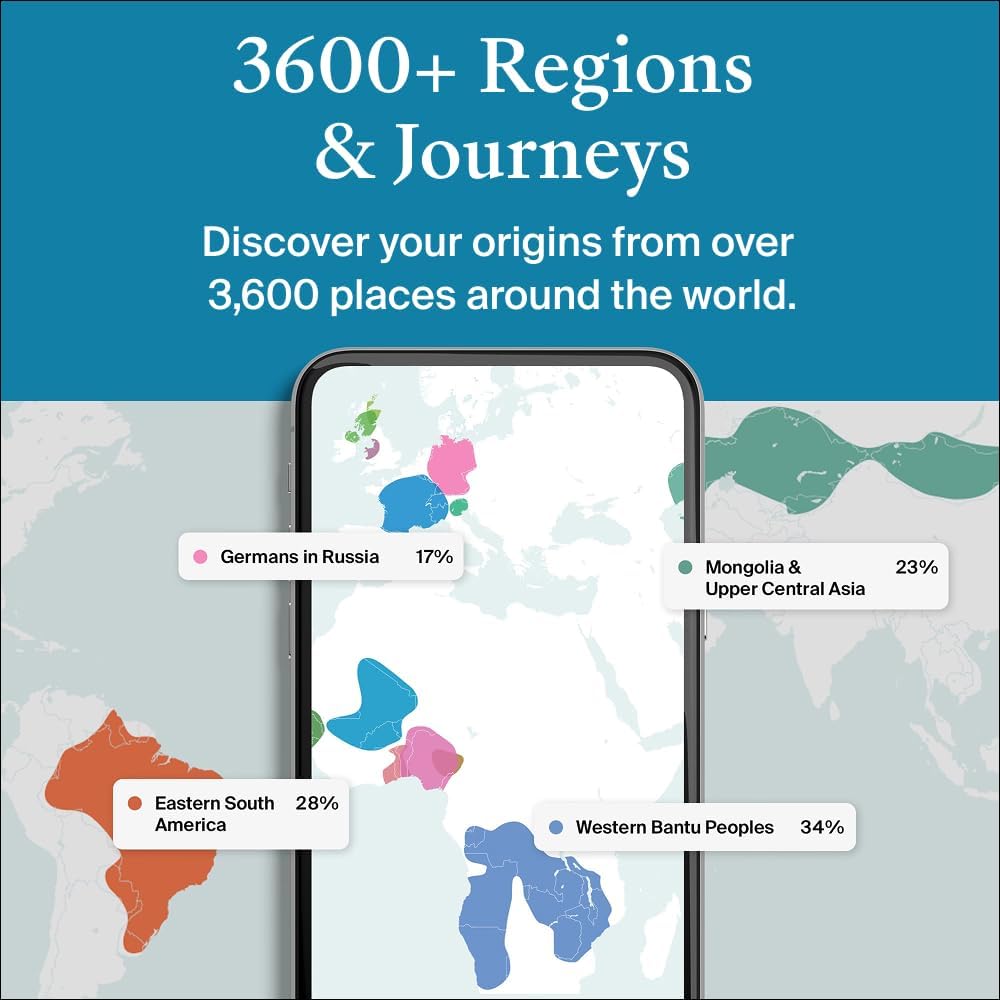 Detalle de AncestryDNA DNA test with 3,600+ regions
