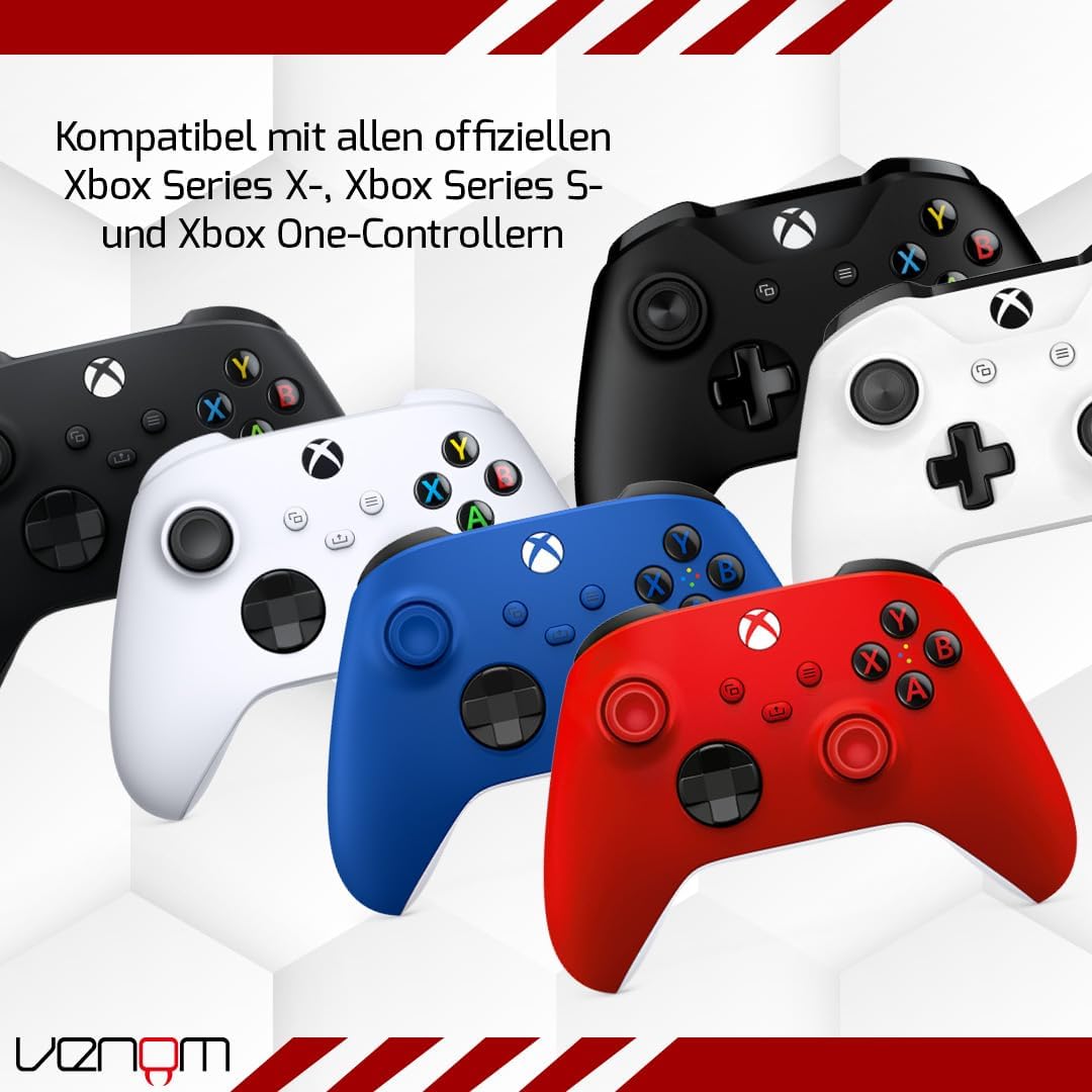 Thumbnail 4 de Venom Doppelpack mit wiederaufladbarem Akku für Xbox-Controller – Weiß (Series X|S & Xbox One)