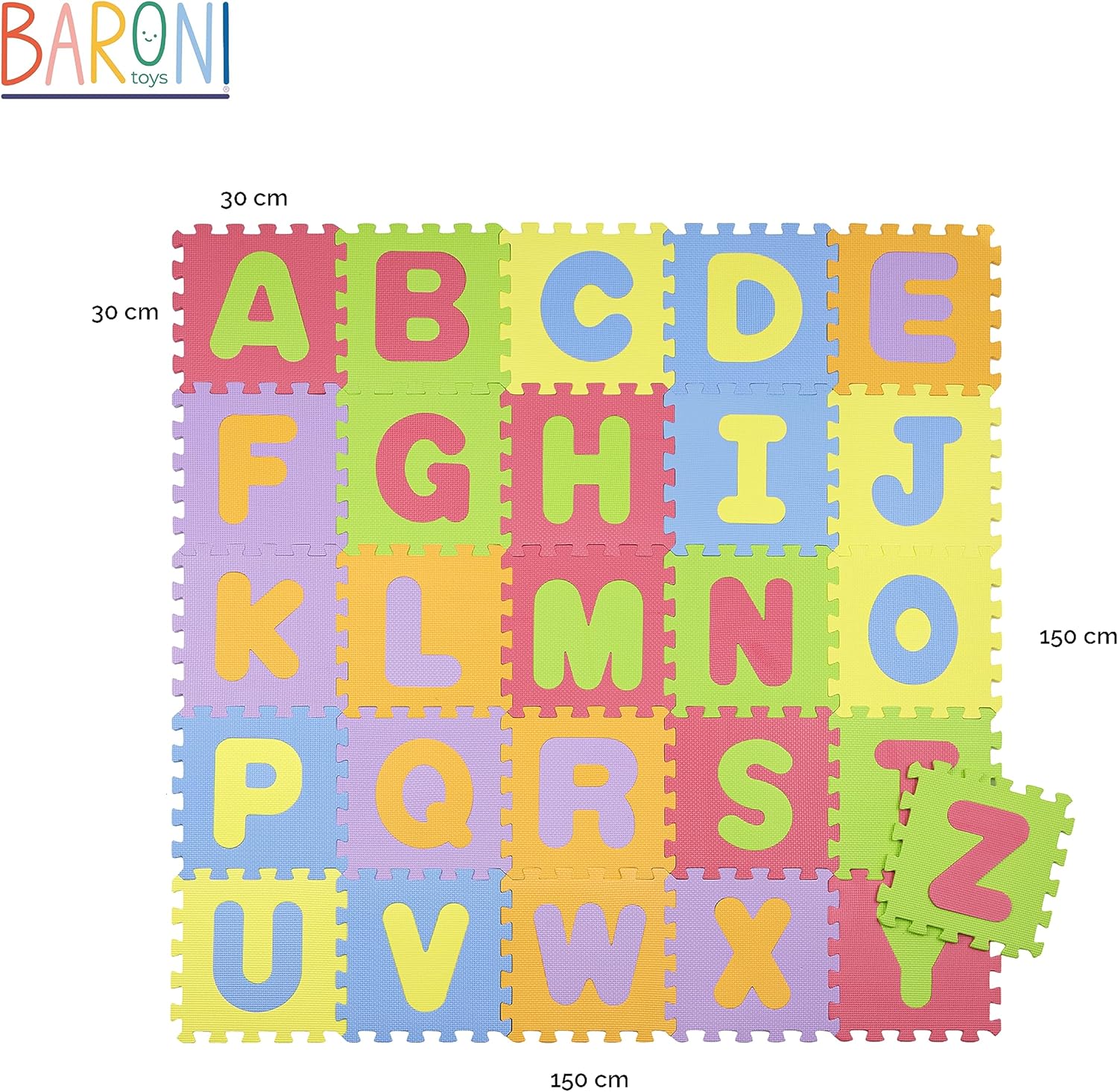 Thumbnail 6 de Baroni Toys tappeto puzzle componibile in EVA da 26 pezzi (numeri rimovibili) 30x30 cm