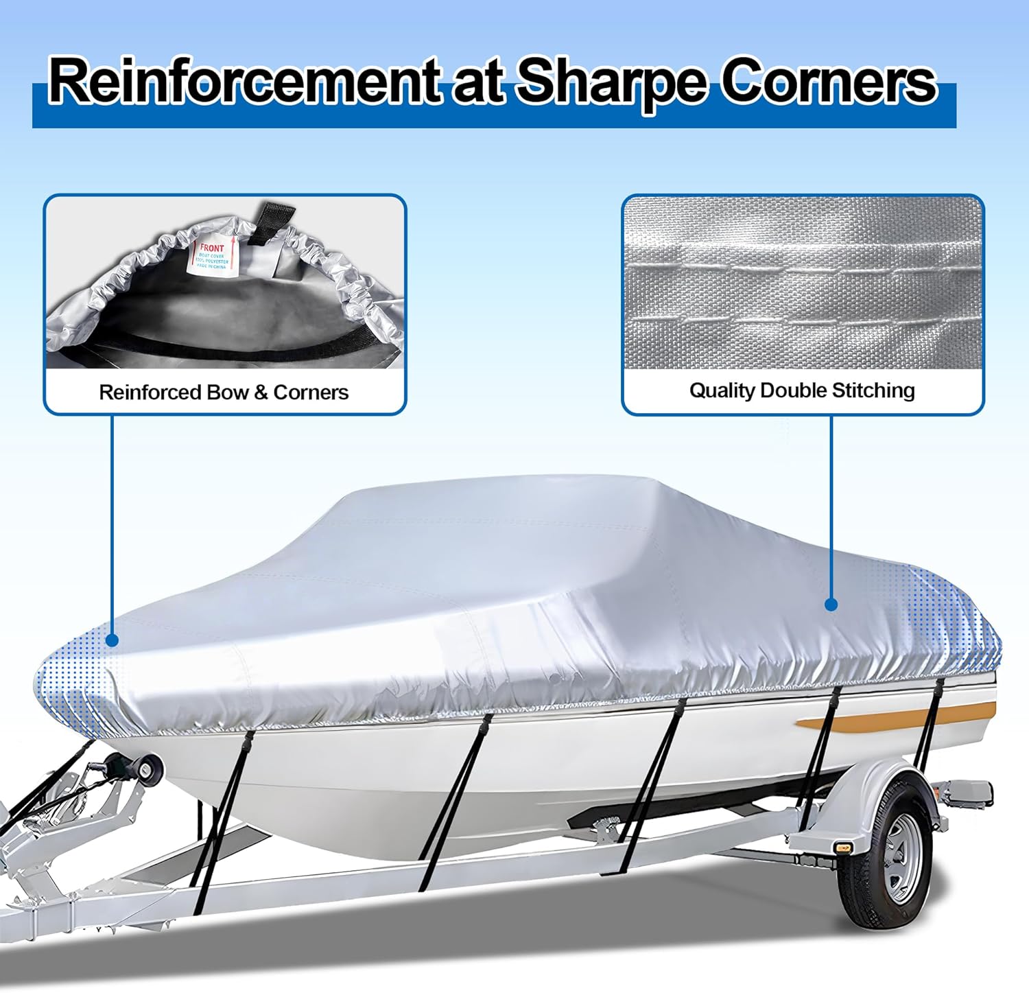 Thumbnail 4 de i COVER Trailerable Boat Cover 16-18.5 ft