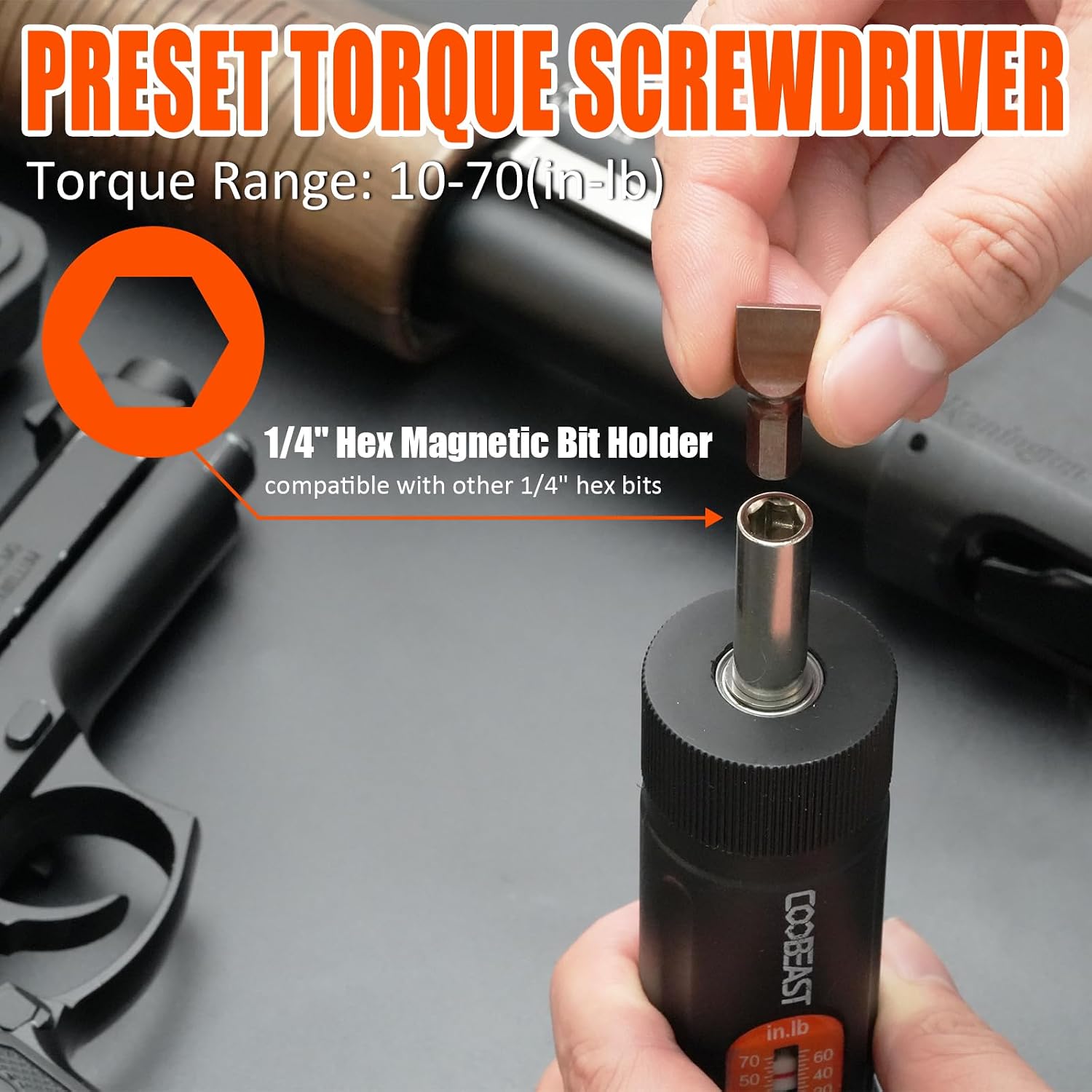 Detalle de Coobeast Torque Screwdriver Set, 38-Piece