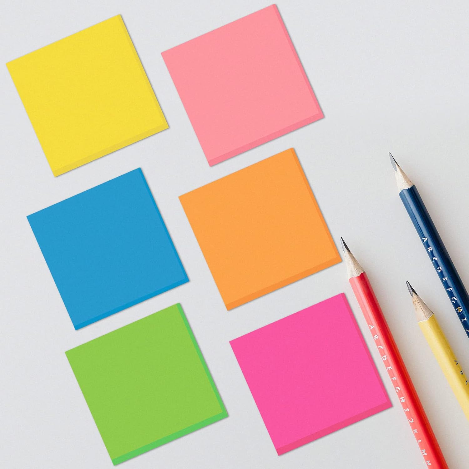 Detalle de ZCZN 6 Bright Colour Sticky Notes 76 x 76 mm 12 pads