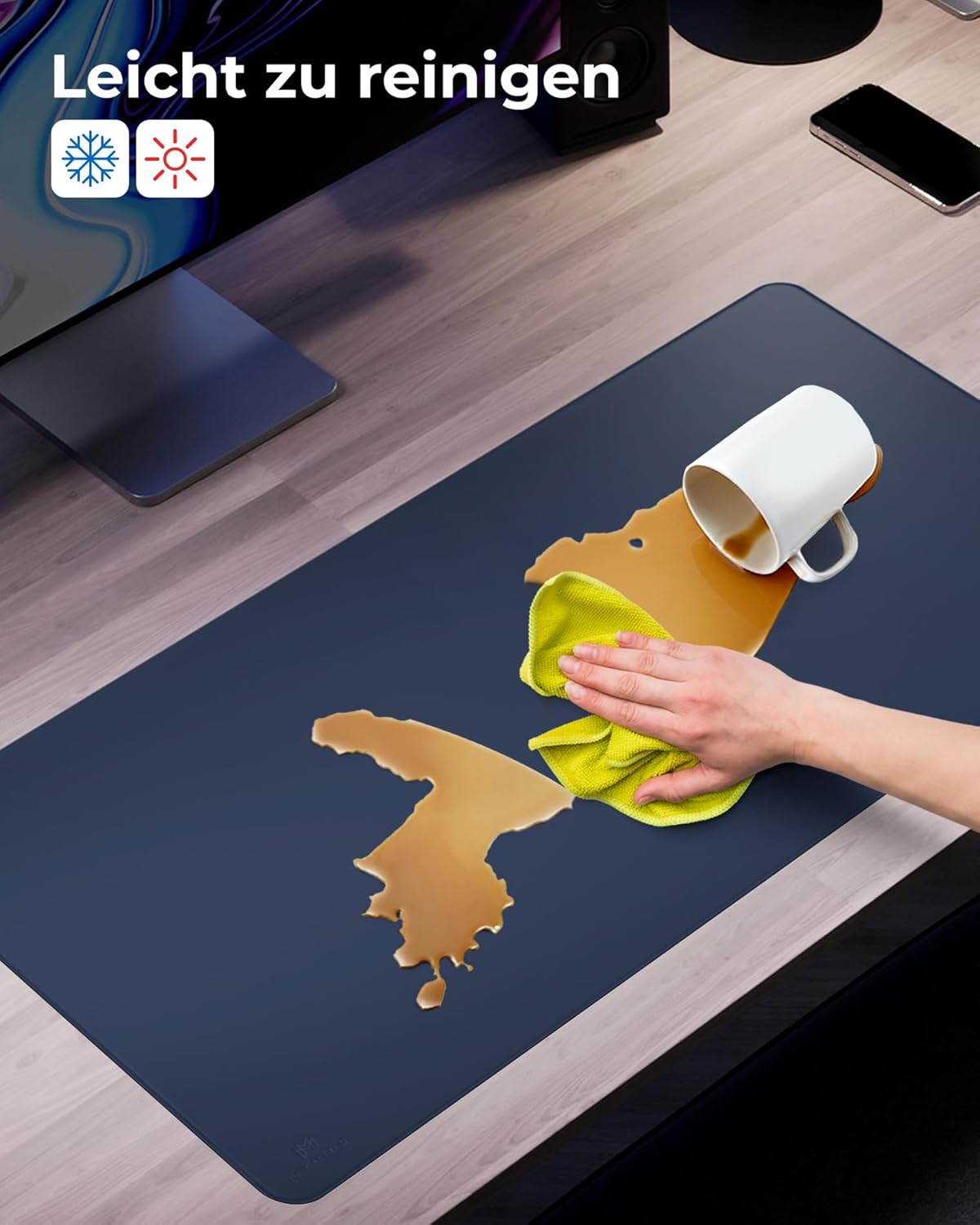 Thumbnail 3 de Schreibtischunterlage Leder 80x40 cm – extra dünn, rutschfest und belastbar im Alltag
