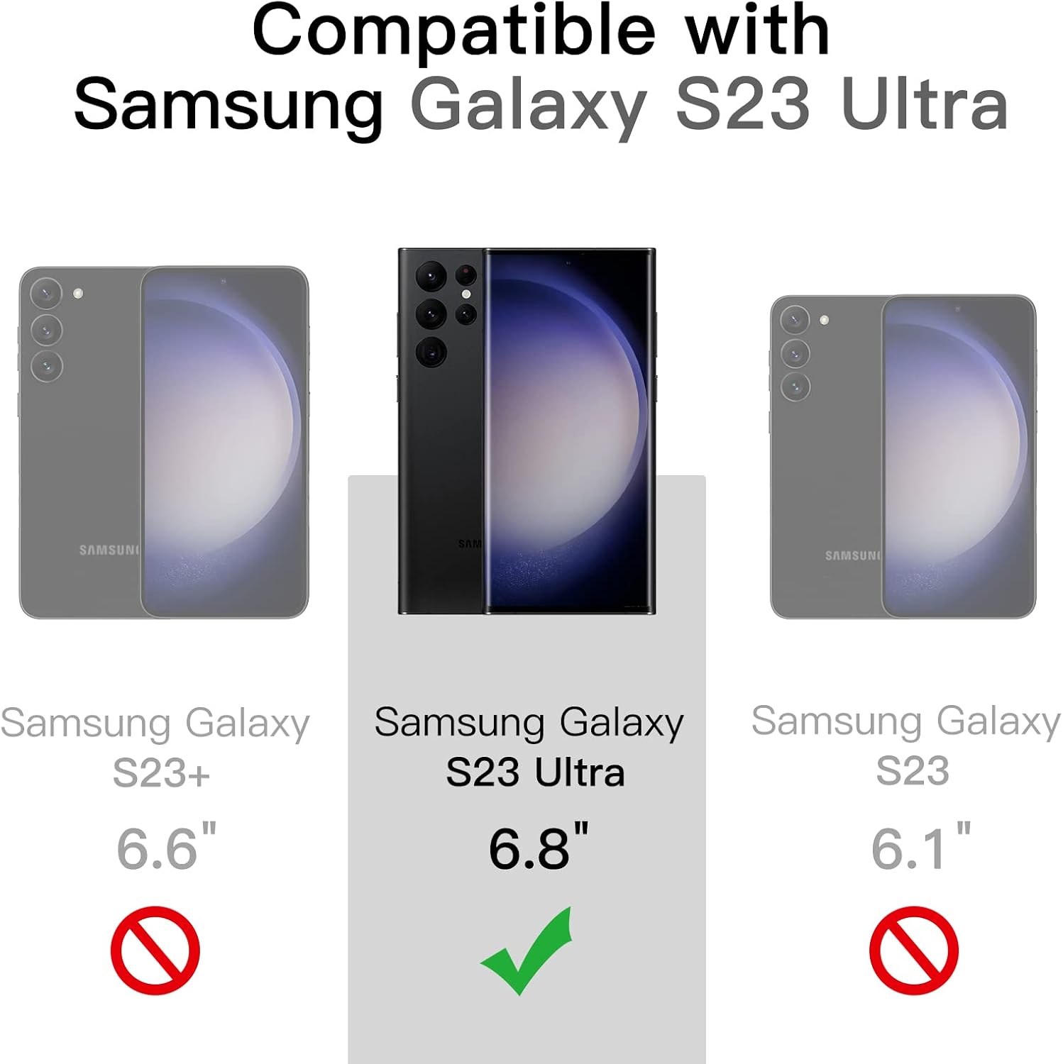Thumbnail 1 de JETech magnetiskt skal för Samsung Galaxy S23 Ultra, svart med matt baksida