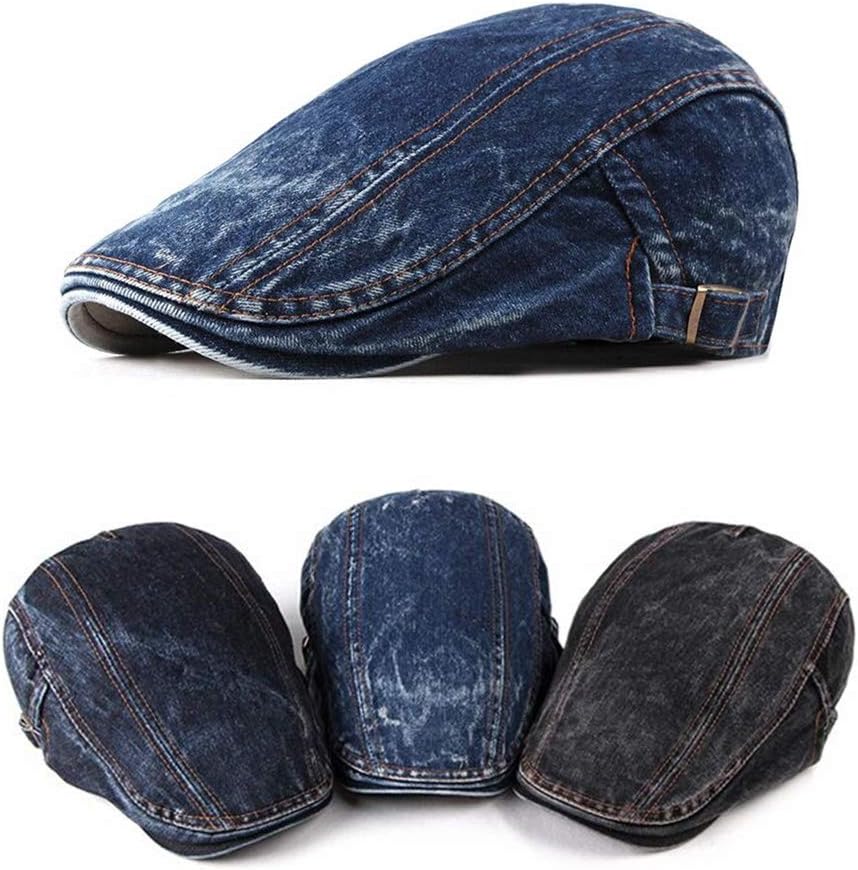 Thumbnail 2 de CHENNUO Schiebermütze Flatcap Denim