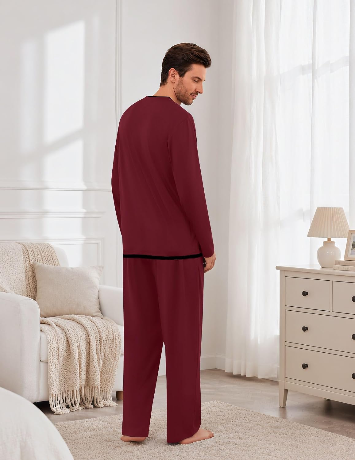 Thumbnail 1 de Ekouaer Men's Pajama Set in Polyester-Spandex