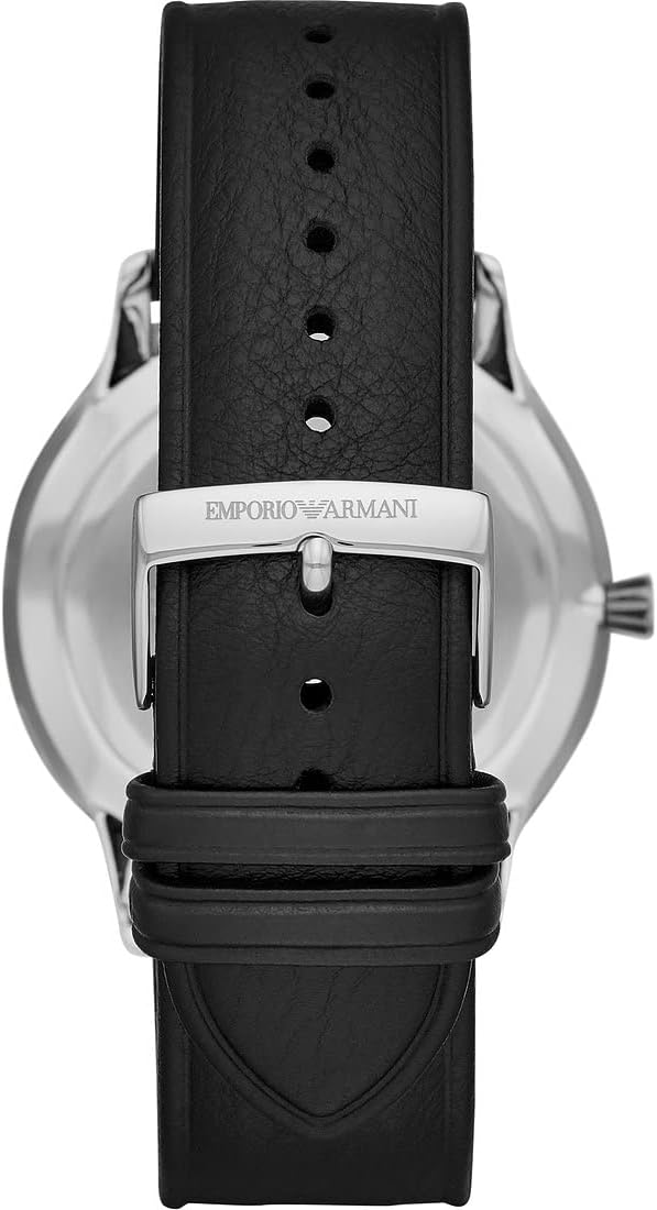 Thumbnail 2 de Emporio Armani Orologio Analogico Quarzo da 43 mm con Cinturino in Pelle Nera