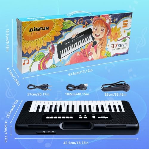Thumbnail 6 de Teclado de Piano para Niños con 37 Teclas y Micrófono de Noaideoi – juego educativo portátil