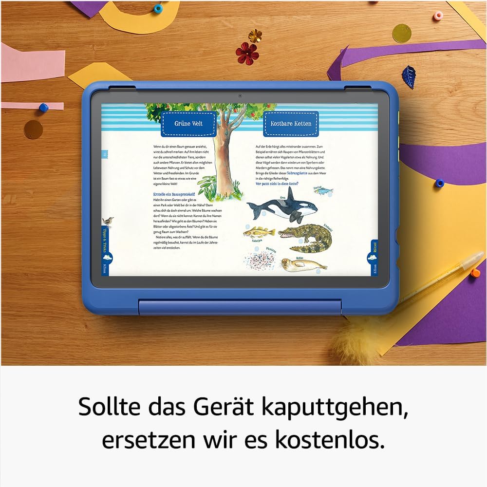 Detalle 2 de Fire HD 10 Kids Pro-Tablet (2023) mit Kindersicherung, 10,1"-Display und 32 GB – Sternennebel-Design