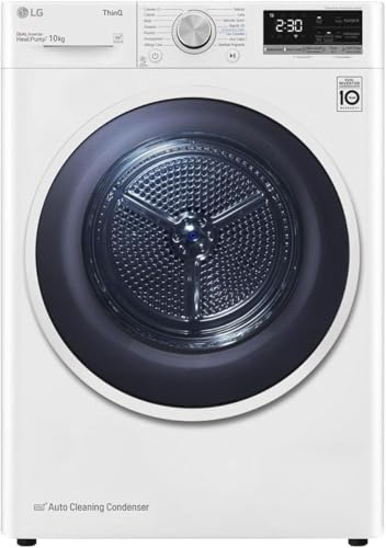 Detalle de LG RH10V9AV4W: asciugatrice condensazione con pompa di calore da 10 kg, serie V9, Wi‑Fi e Allergy Care