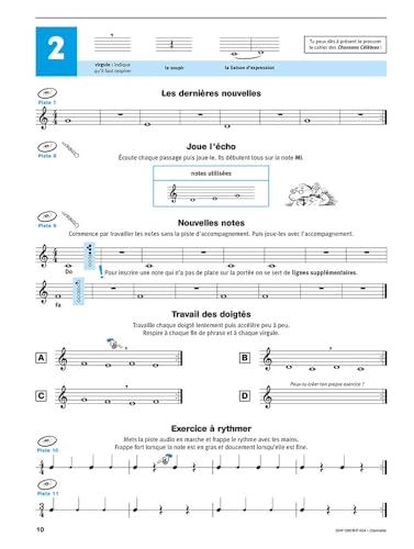 Detalle 2 de Écouter, lire et jouer 1 Méthode de Clarinette – De Haske, apprentissage progressif pour débutants