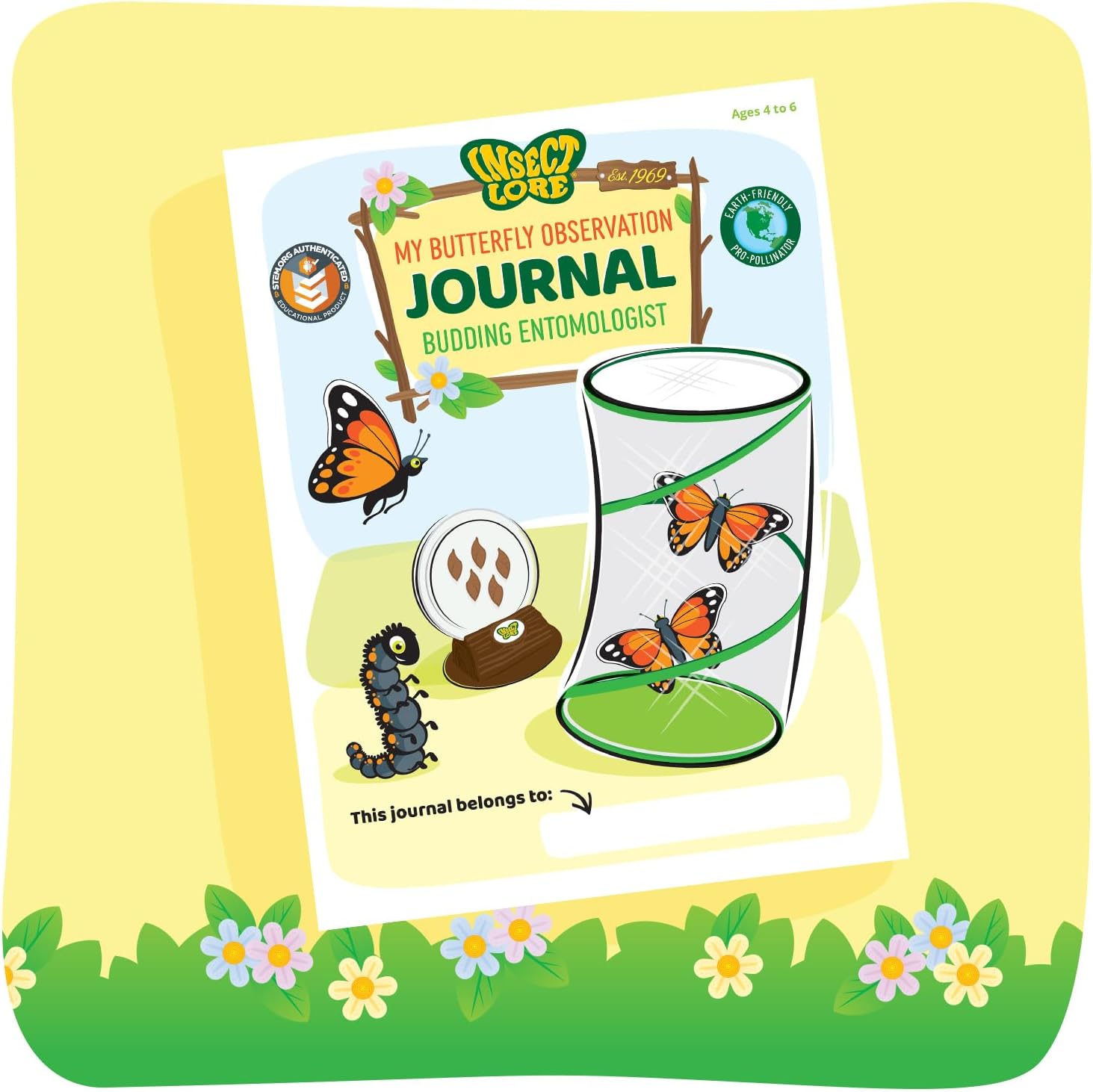 Detalle 2 de Insect Lore The Butterfly Garden kit for live butterflies (growing 5 caterpillars)