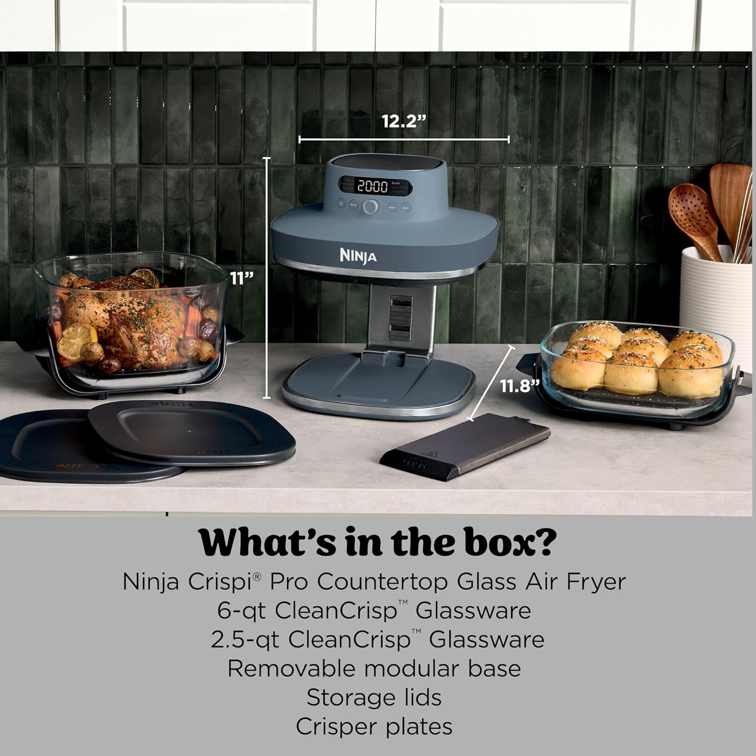 Detalle 2 de Ninja Crispi Pro 6-Quart Glass Air Fryer
