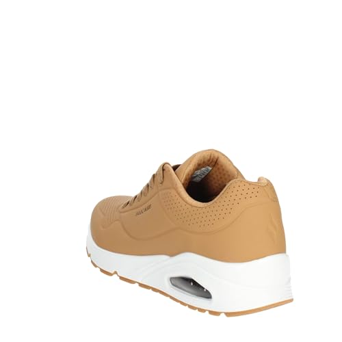 Thumbnail 1 de Skechers Uno Stand On Air para hombre (Tan Durabuck Trim, 47.5 EU): estilo casual con suela de caucho